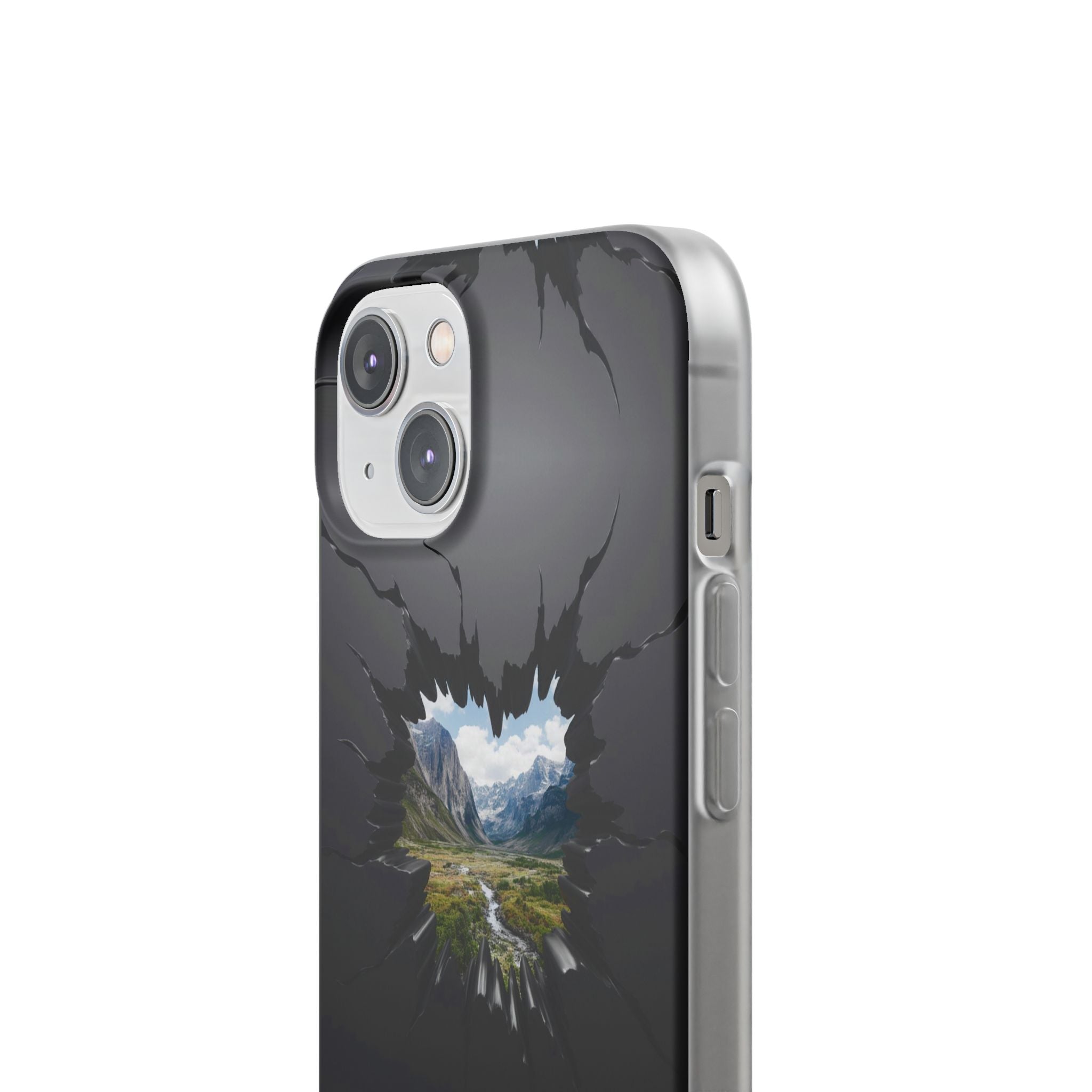 Mystic Mountain Break-Out Window Phone Case - Surreal Art Flexi Case