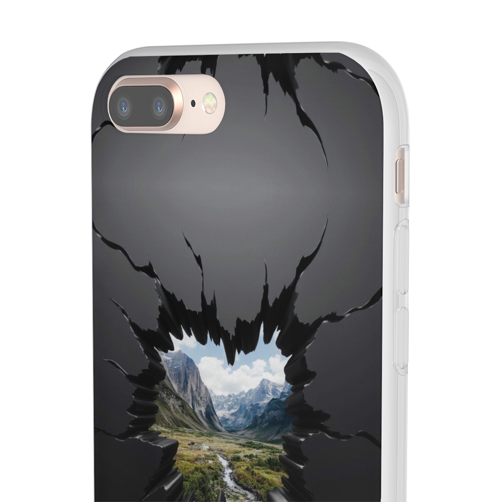 Mystic Mountain Break-Out Window Phone Case - Surreal Art Flexi Case