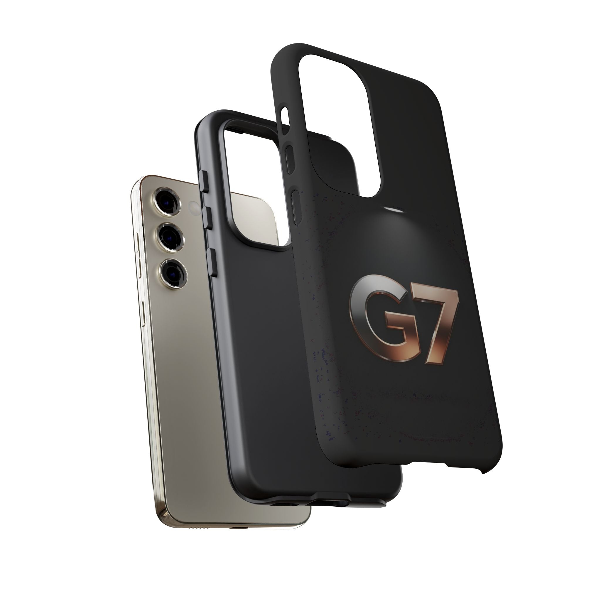 G7 Spotlight Tough Phone Case — Sleek Metallic Logo Protective Cover
