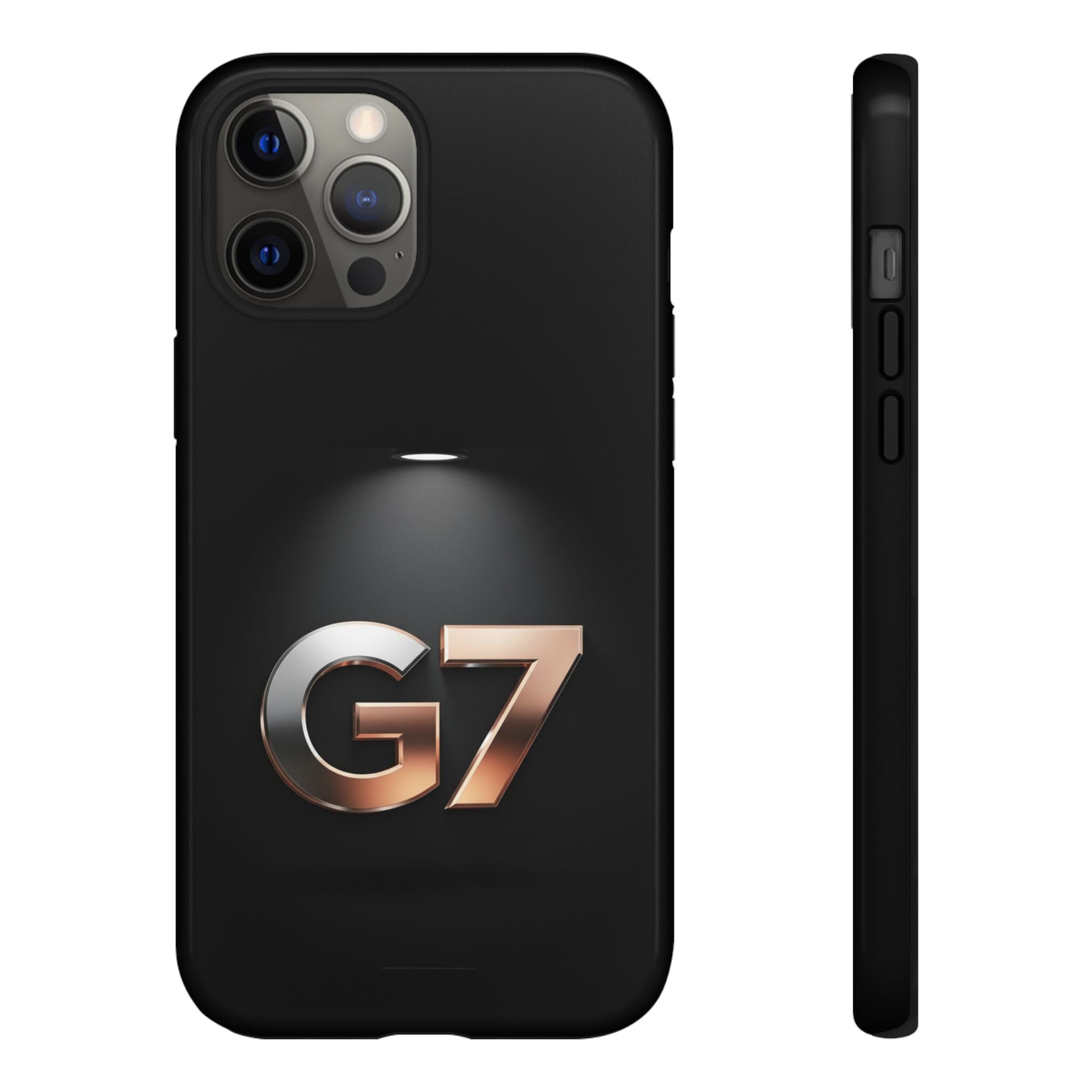 G7 Spotlight Tough Phone Case — Sleek Metallic Logo Protective Cover