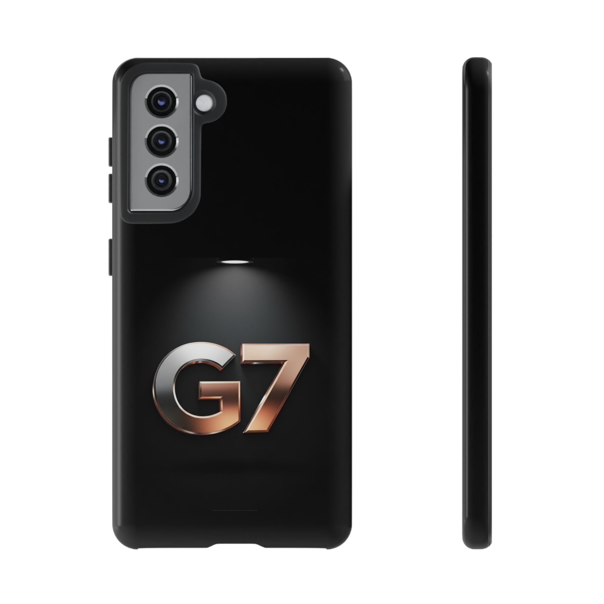 G7 Spotlight Tough Phone Case — Sleek Metallic Logo Protective Cover
