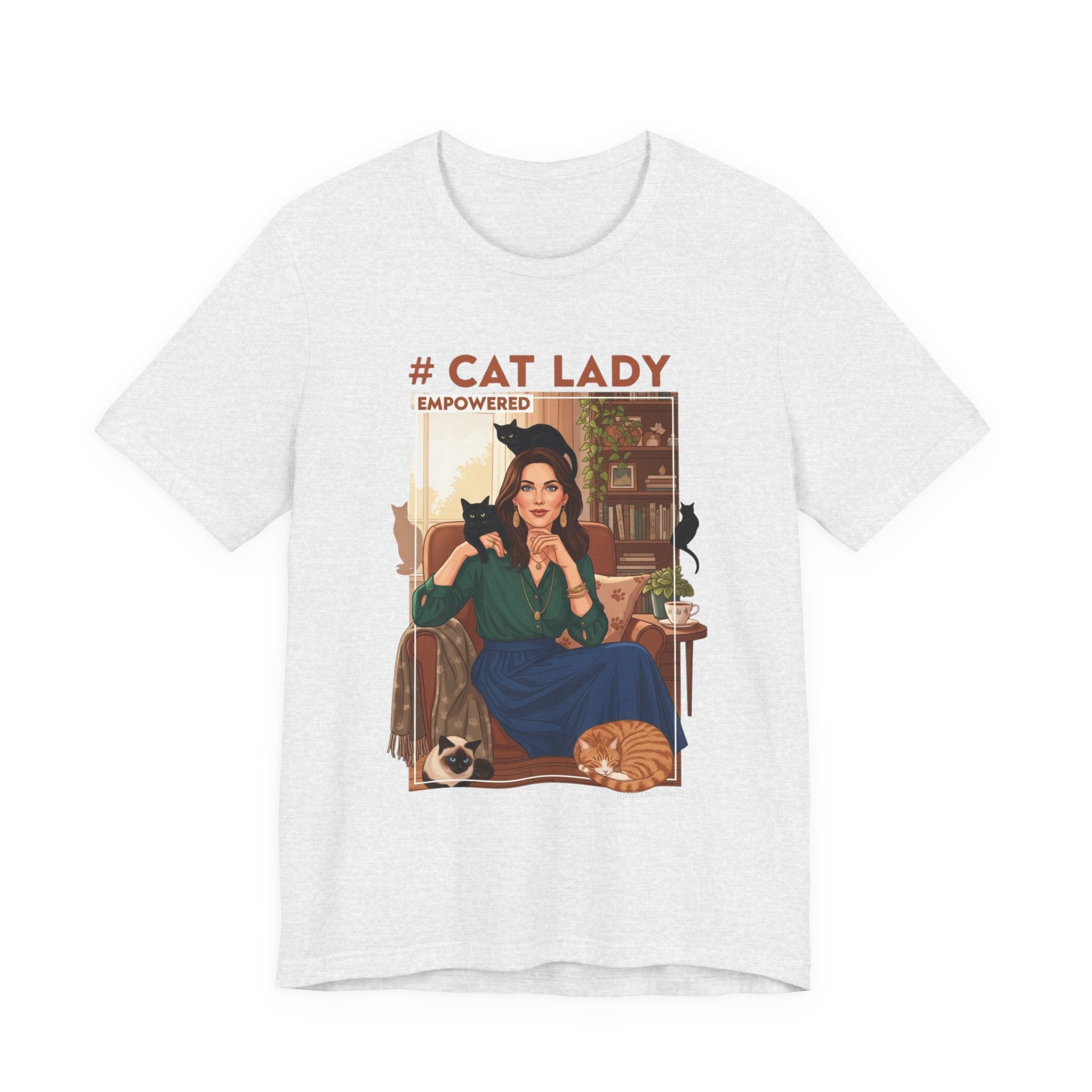 "Cat Lady - #Empowered" Tee —   Cute Catgirl T-Shirt