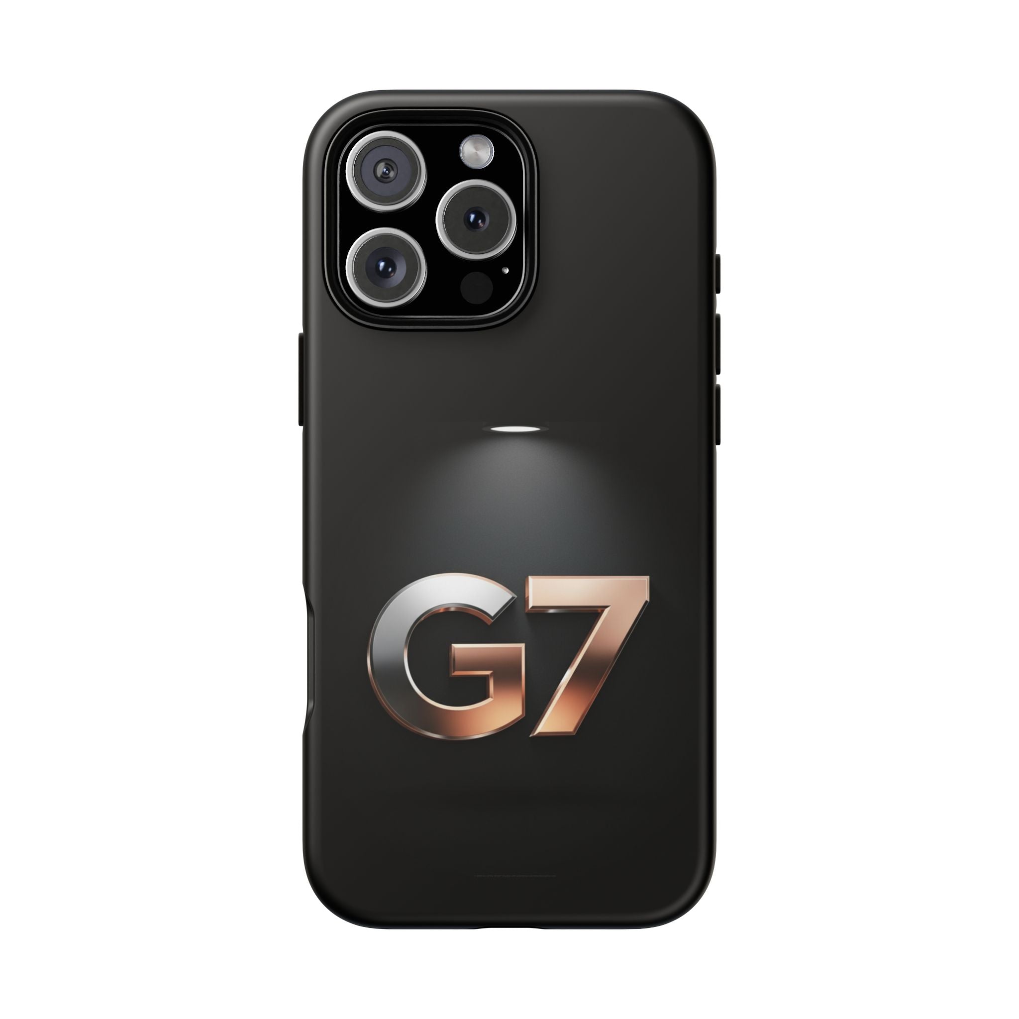 G7 Spotlight Tough Phone Case — Sleek Metallic Logo Protective Cover