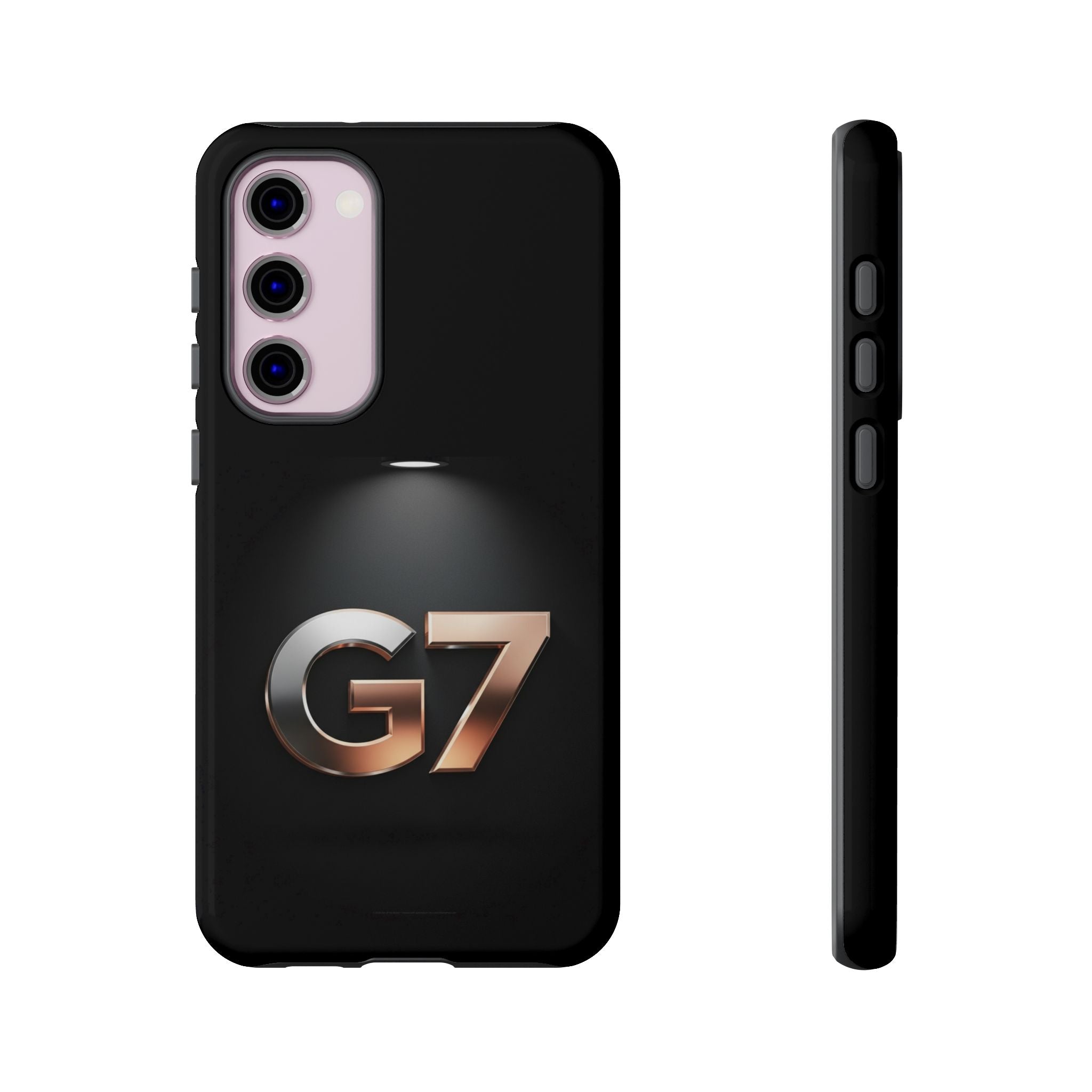 G7 Spotlight Tough Phone Case — Sleek Metallic Logo Protective Cover
