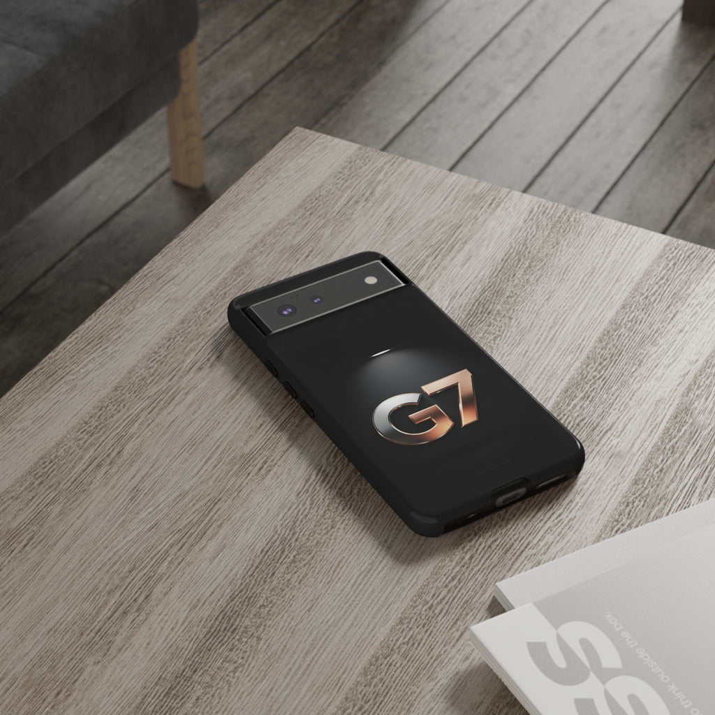 G7 Spotlight Tough Phone Case — Sleek Metallic Logo Protective Cover