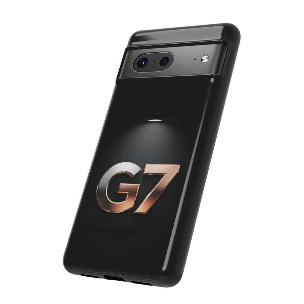 G7 Spotlight Tough Phone Case — Sleek Metallic Logo Protective Cover