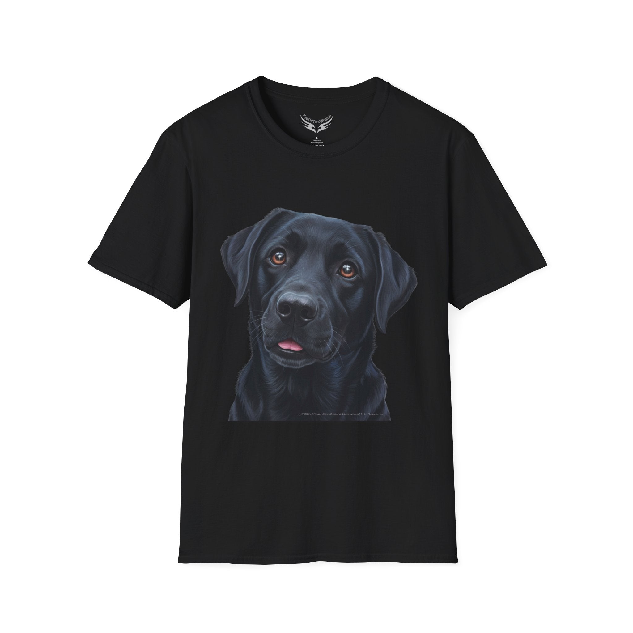 Black Labrador Retriever Dog Lab Parent Tee  - Softstyle T-Shirt