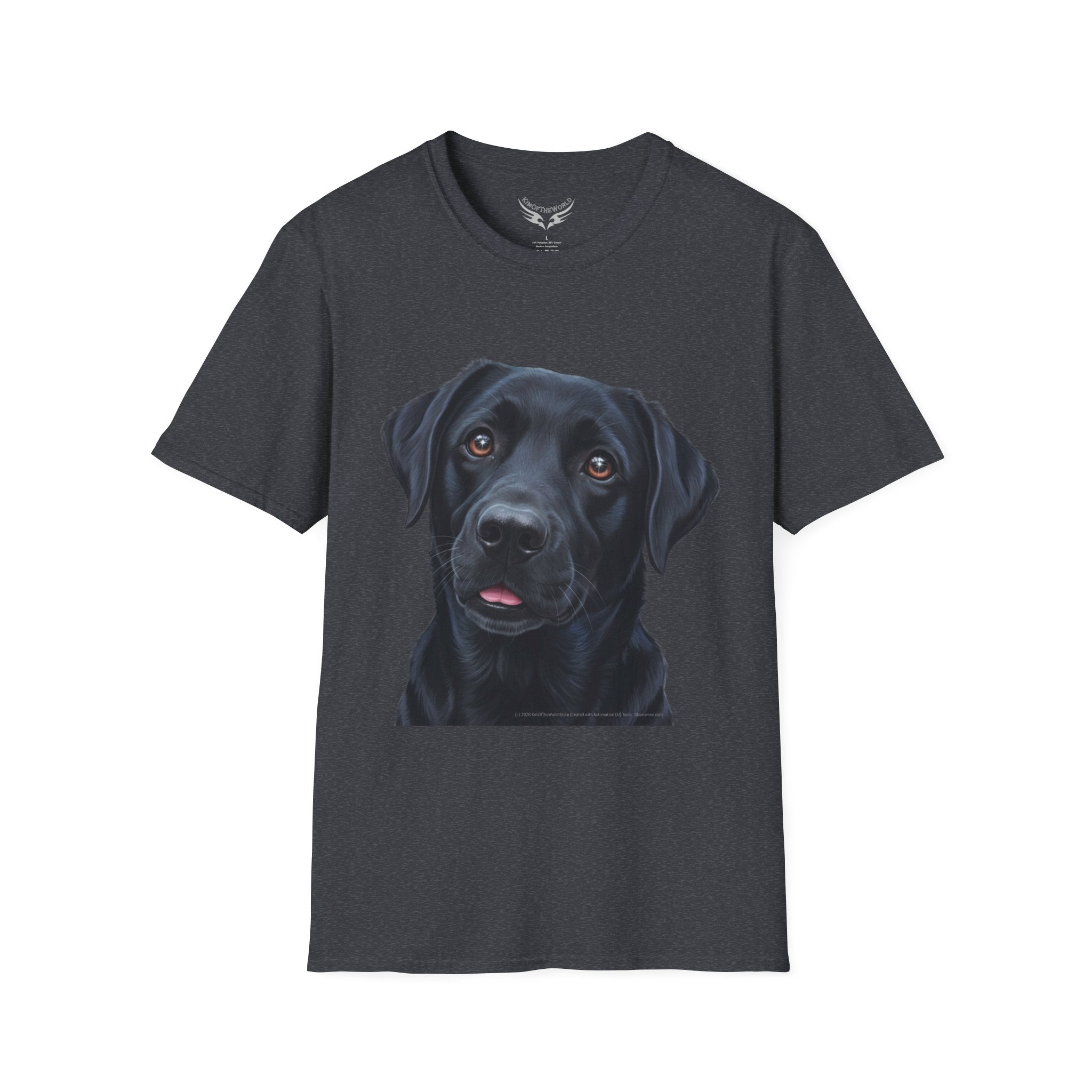 Black Labrador Retriever Dog Lab Parent Tee  - Softstyle T-Shirt