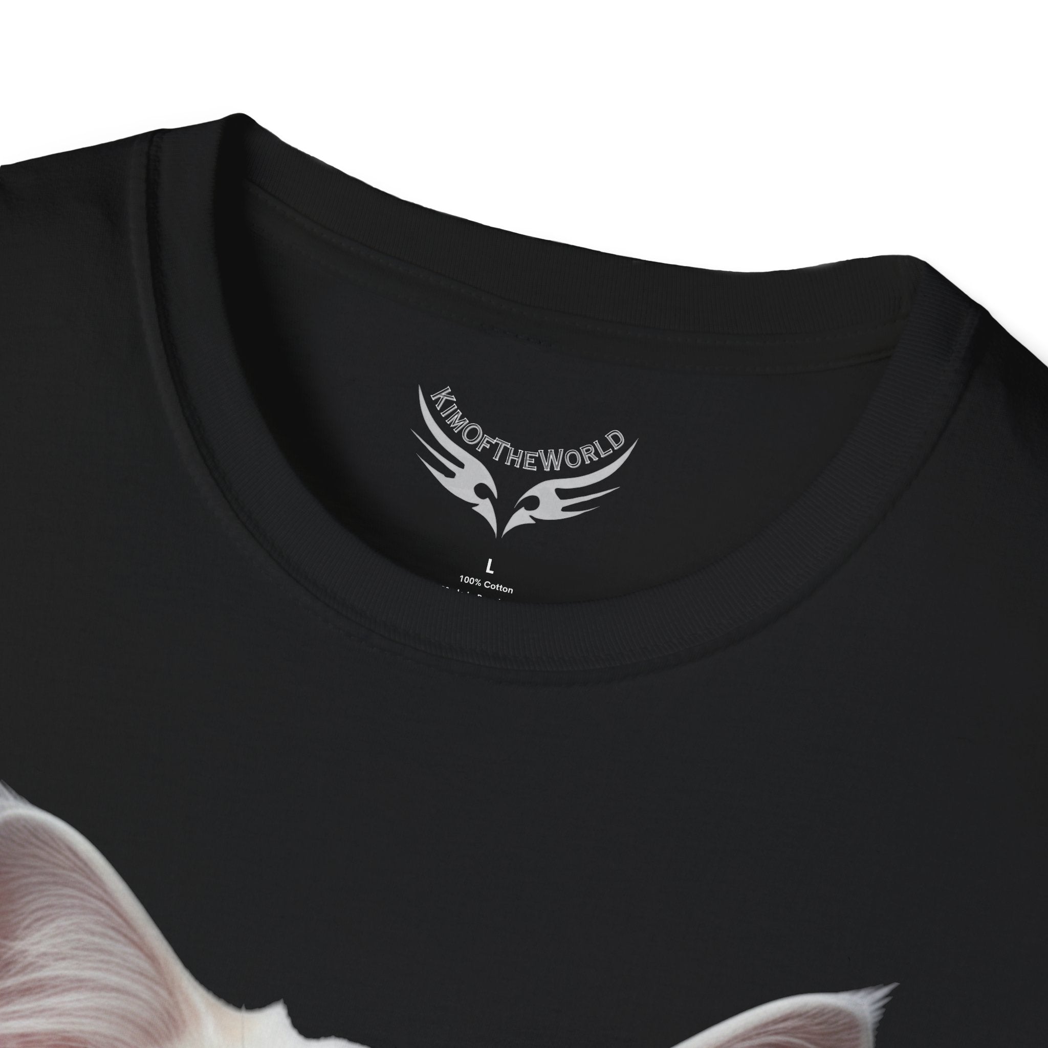 Grey and White Kitty Cat Parent Tee  - Softstyle T-Shirt