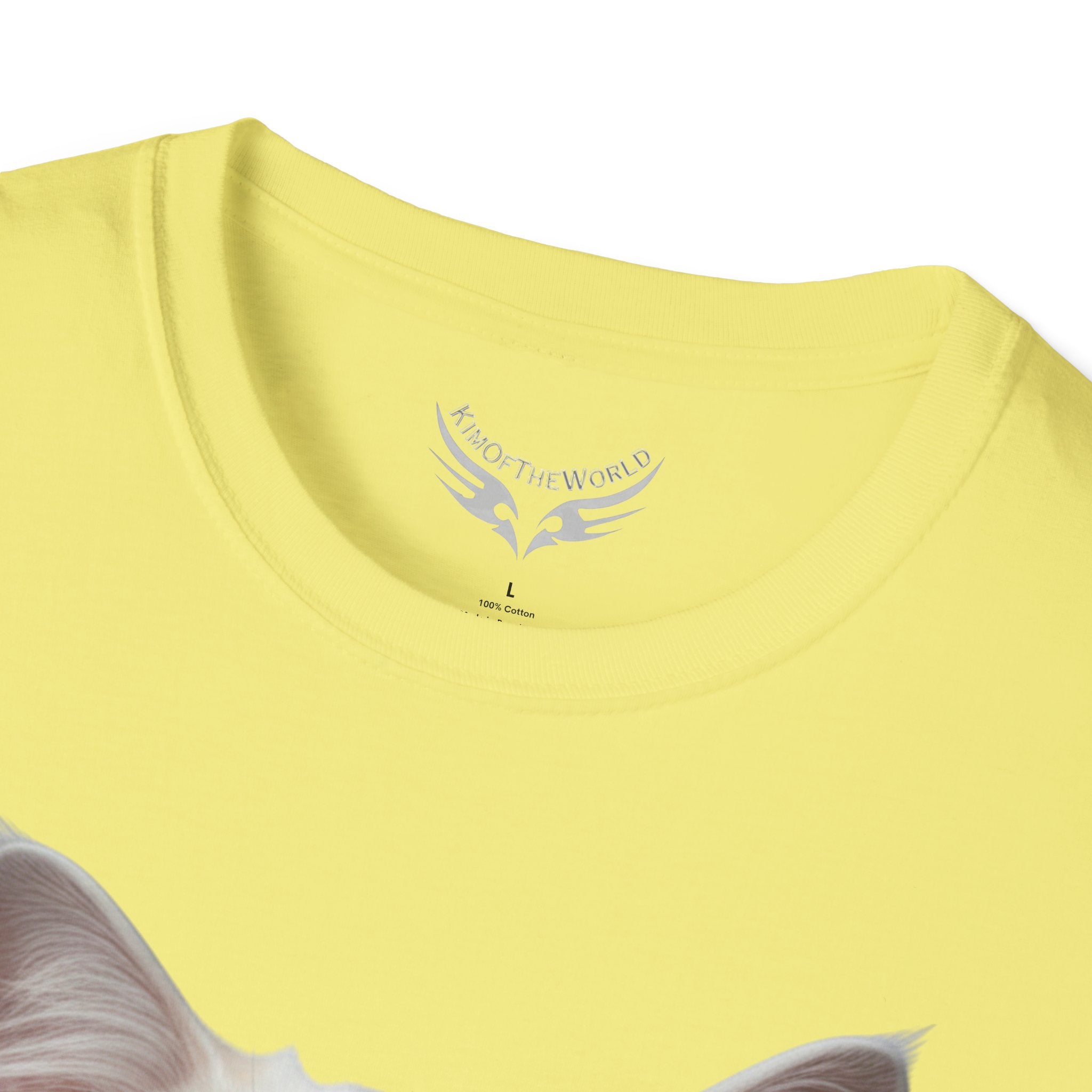 Grey and White Kitty Cat Parent Tee  - Softstyle T-Shirt