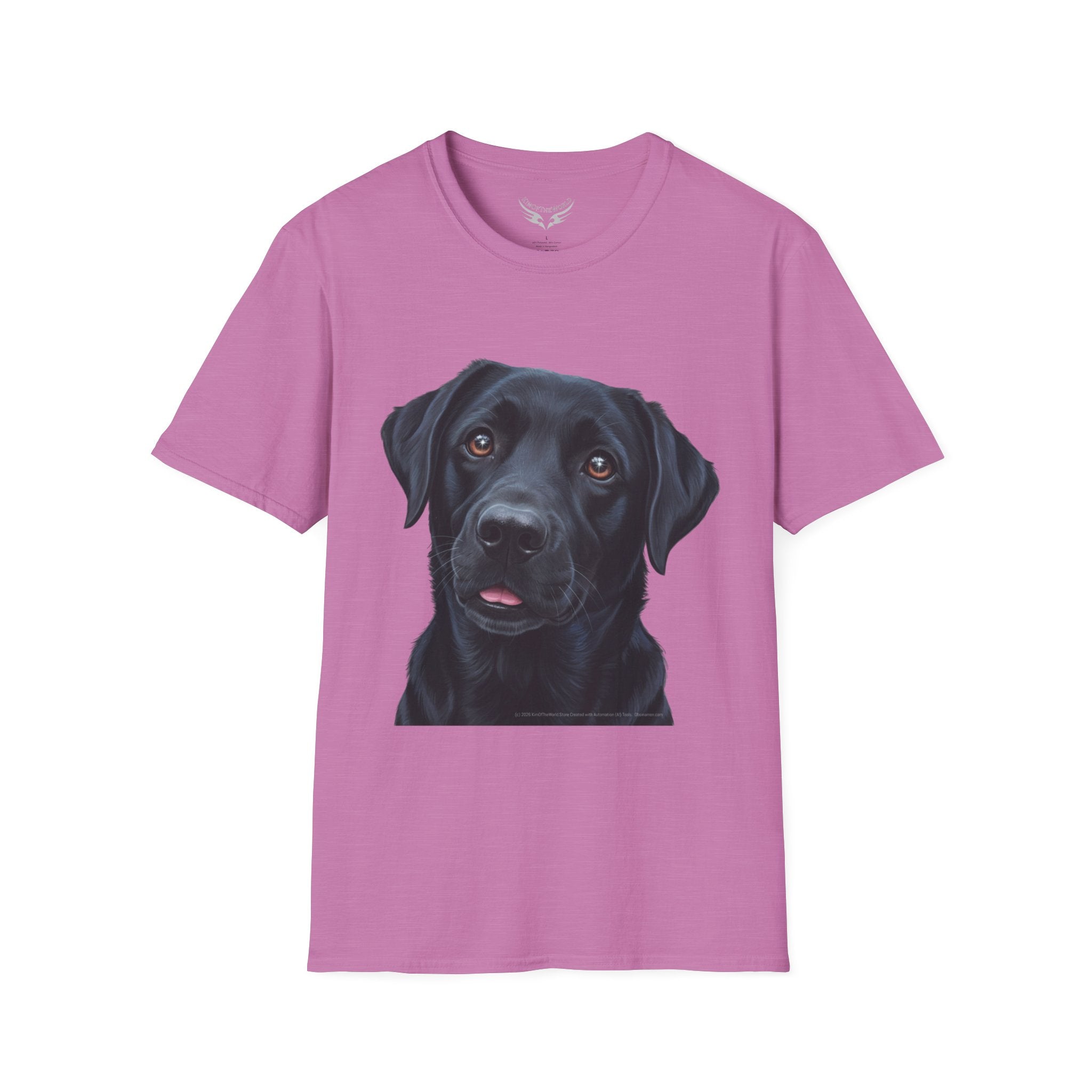 Black Labrador Retriever Dog Lab Parent Tee  - Softstyle T-Shirt