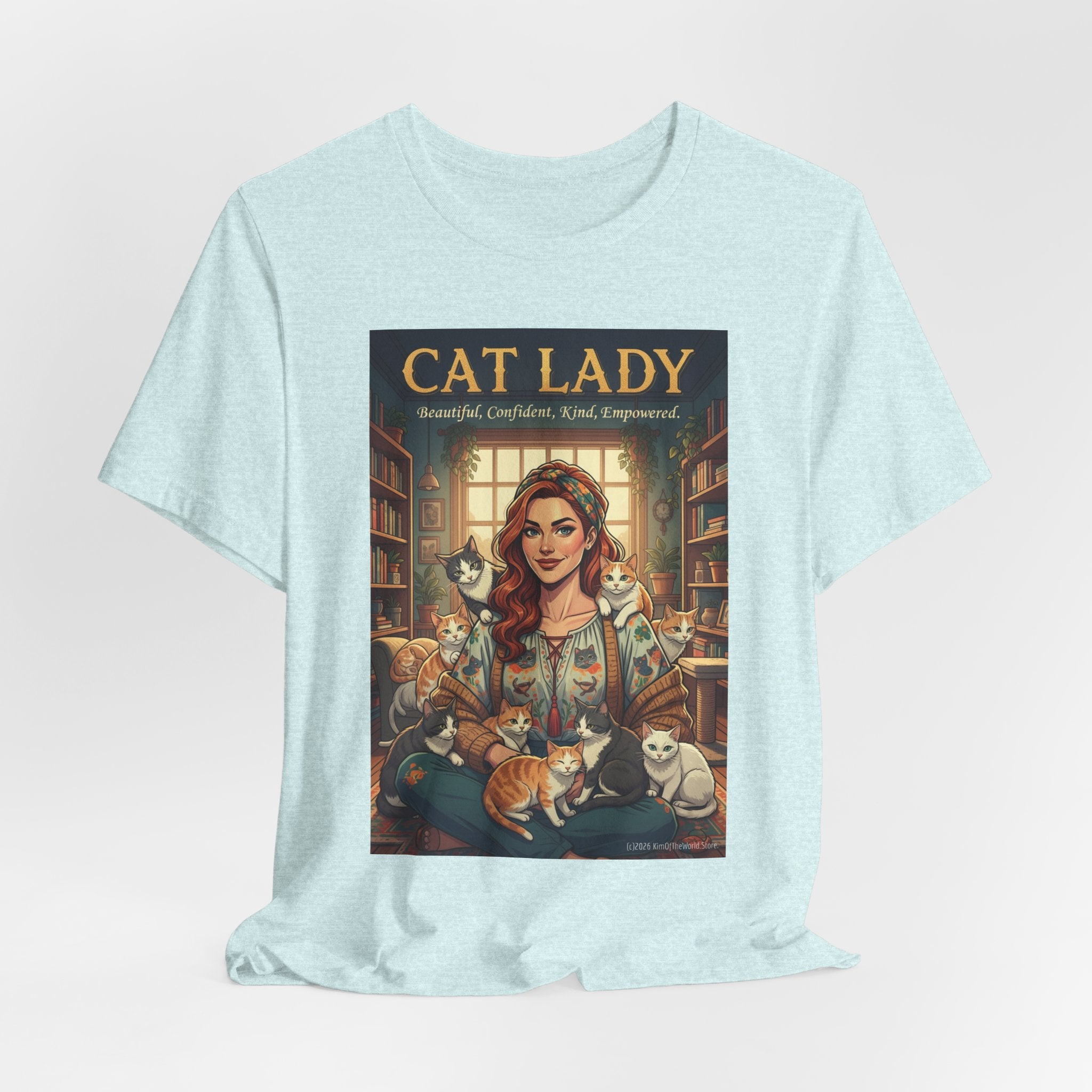 "Cat Lady - Empowered" Tee —   Cute Catgirl T-Shirt