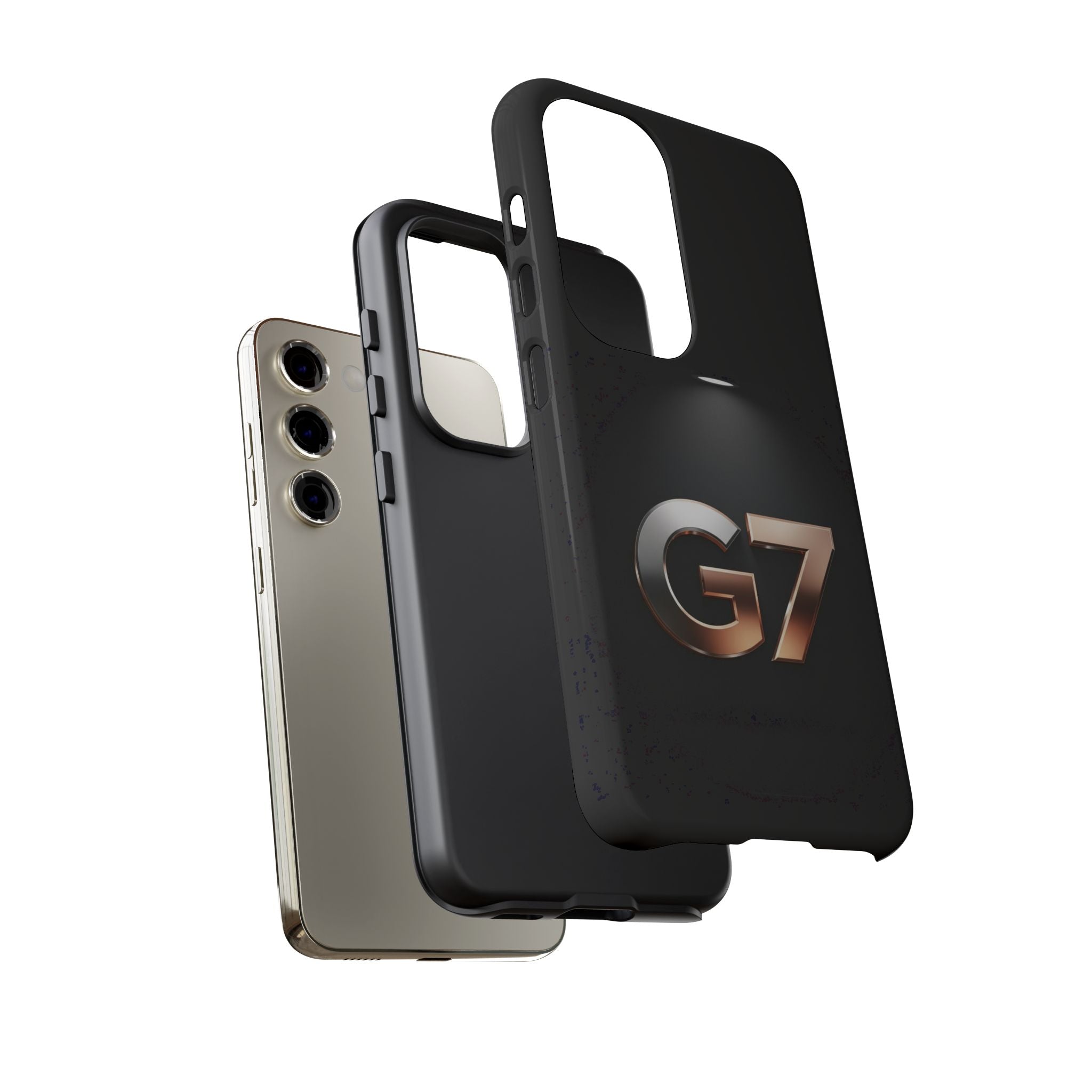 G7 Spotlight Tough Phone Case — Sleek Metallic Logo Protective Cover