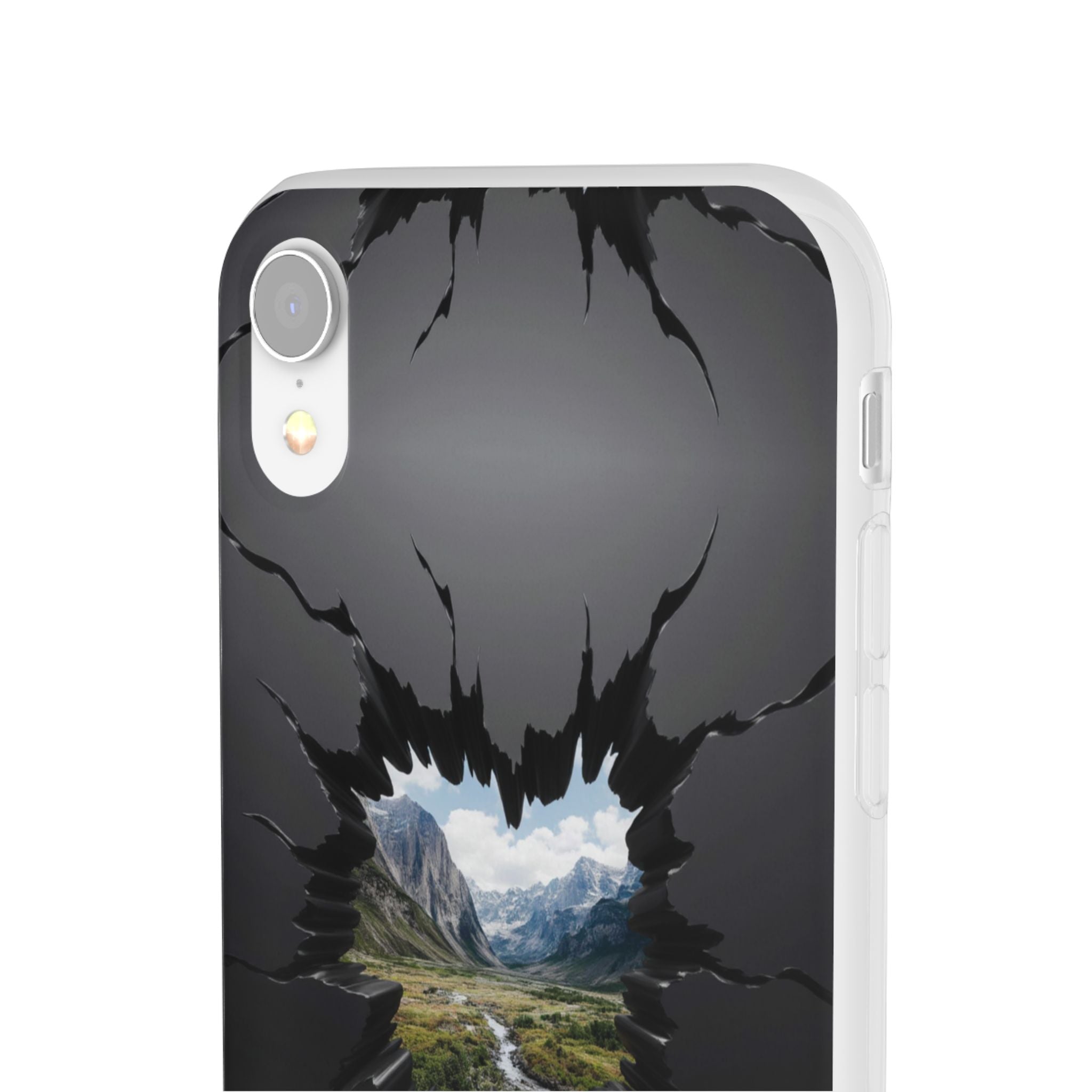 Mystic Mountain Break-Out Window Phone Case - Surreal Art Flexi Case