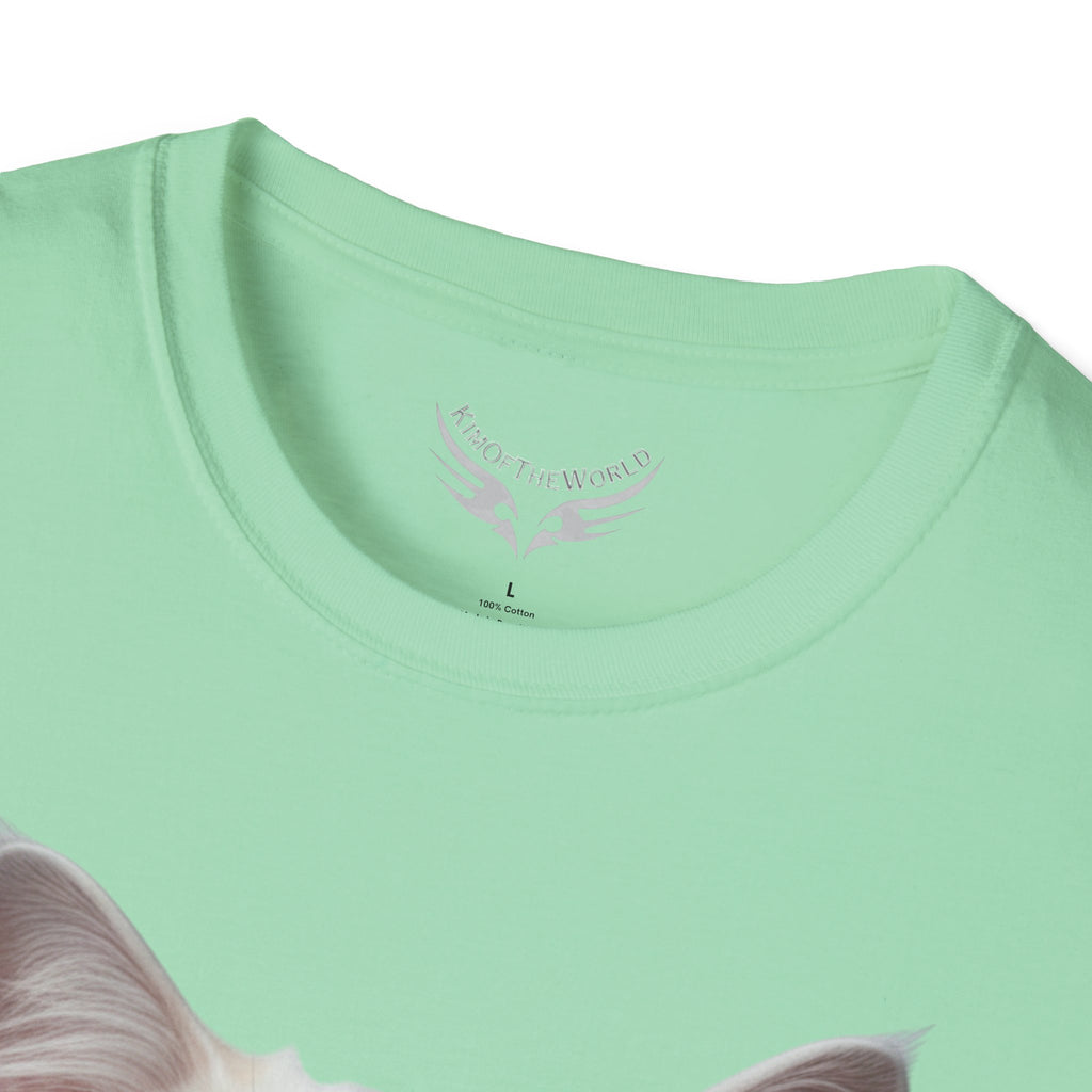 Grey and White Kitty Cat Parent Tee  - Softstyle T-Shirt