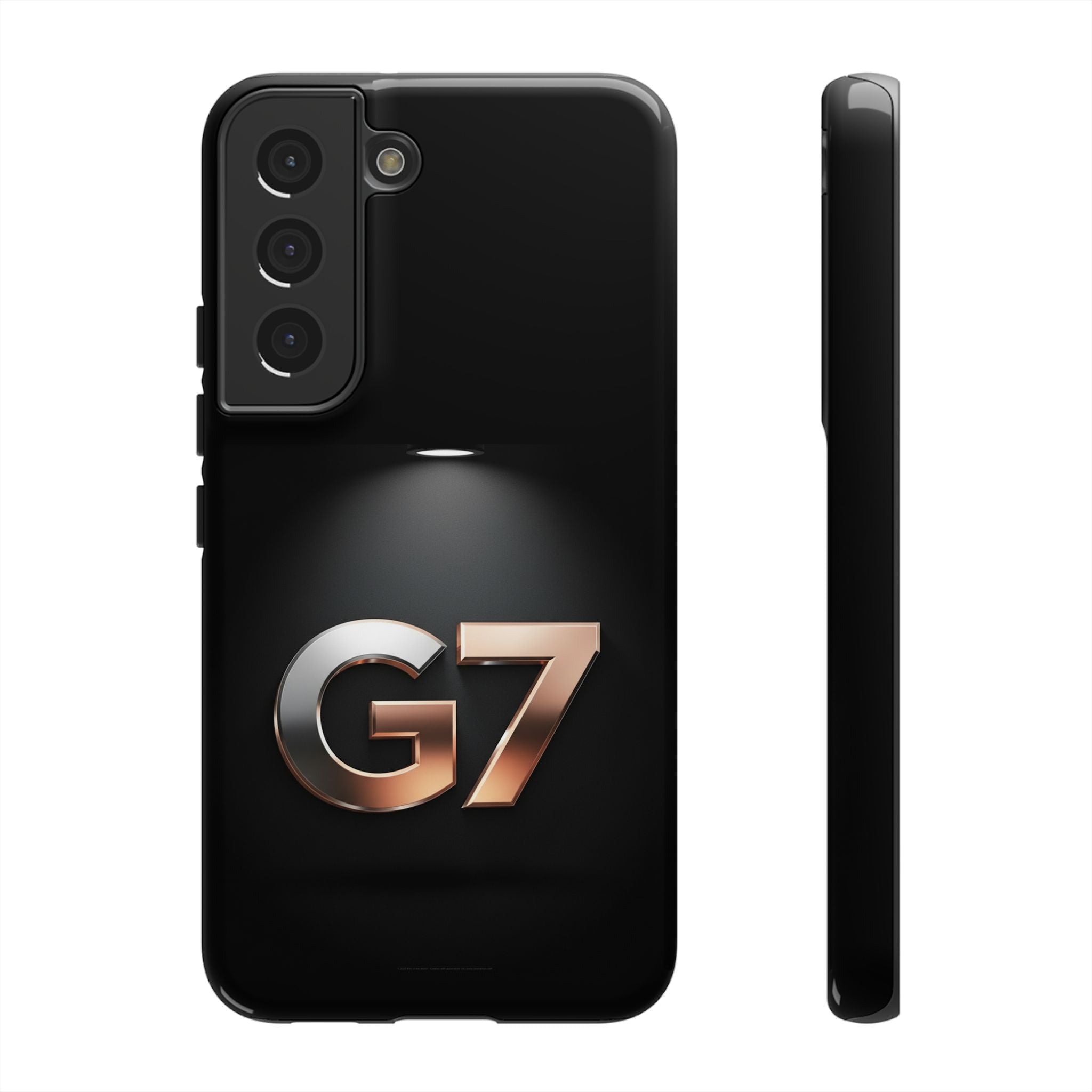 G7 Spotlight Tough Phone Case — Sleek Metallic Logo Protective Cover