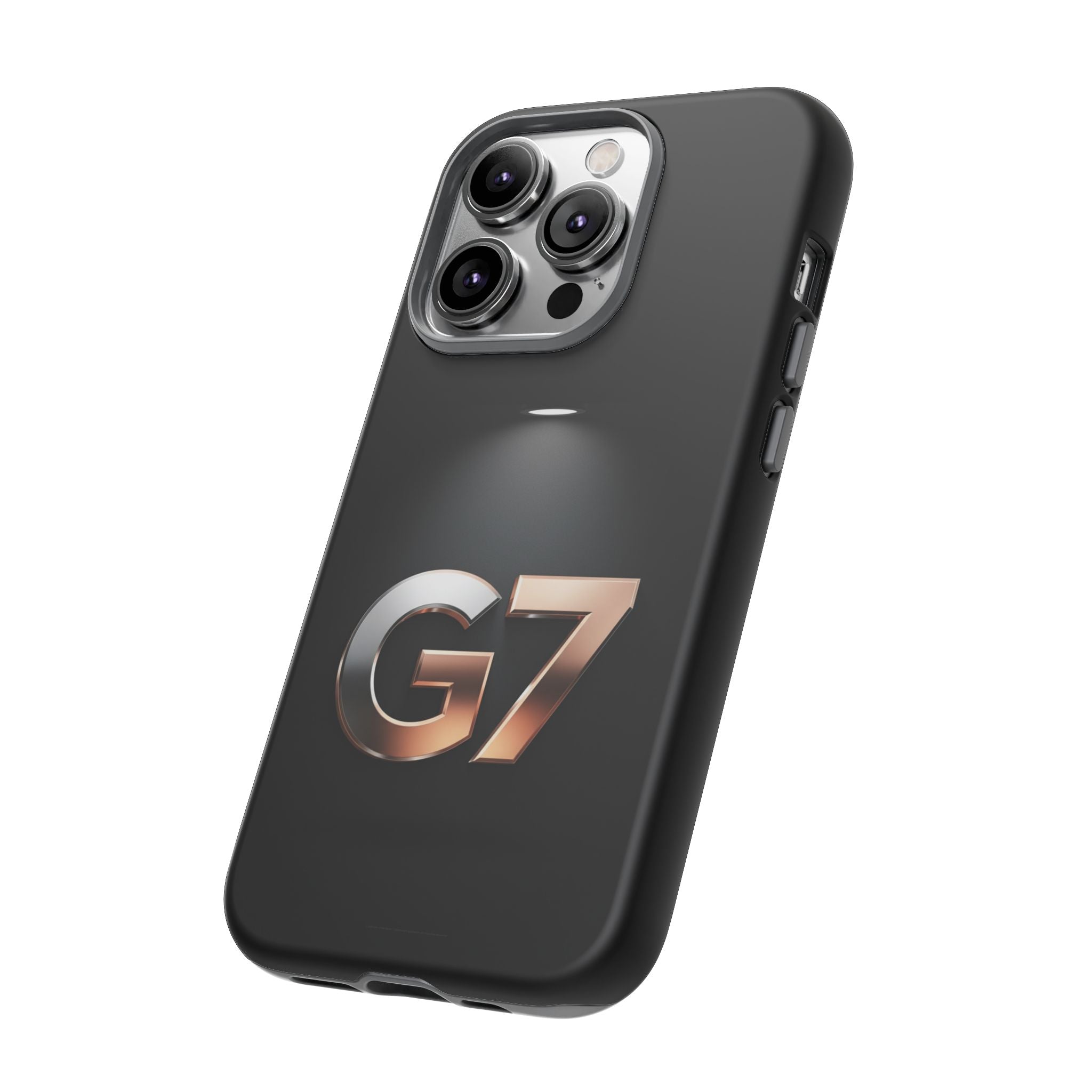 G7 Spotlight Tough Phone Case — Sleek Metallic Logo Protective Cover