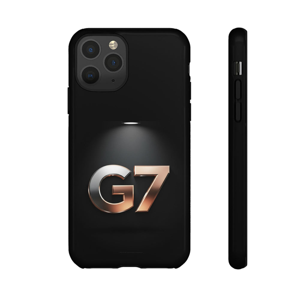 G7 Spotlight Tough Phone Case — Sleek Metallic Logo Protective Cover