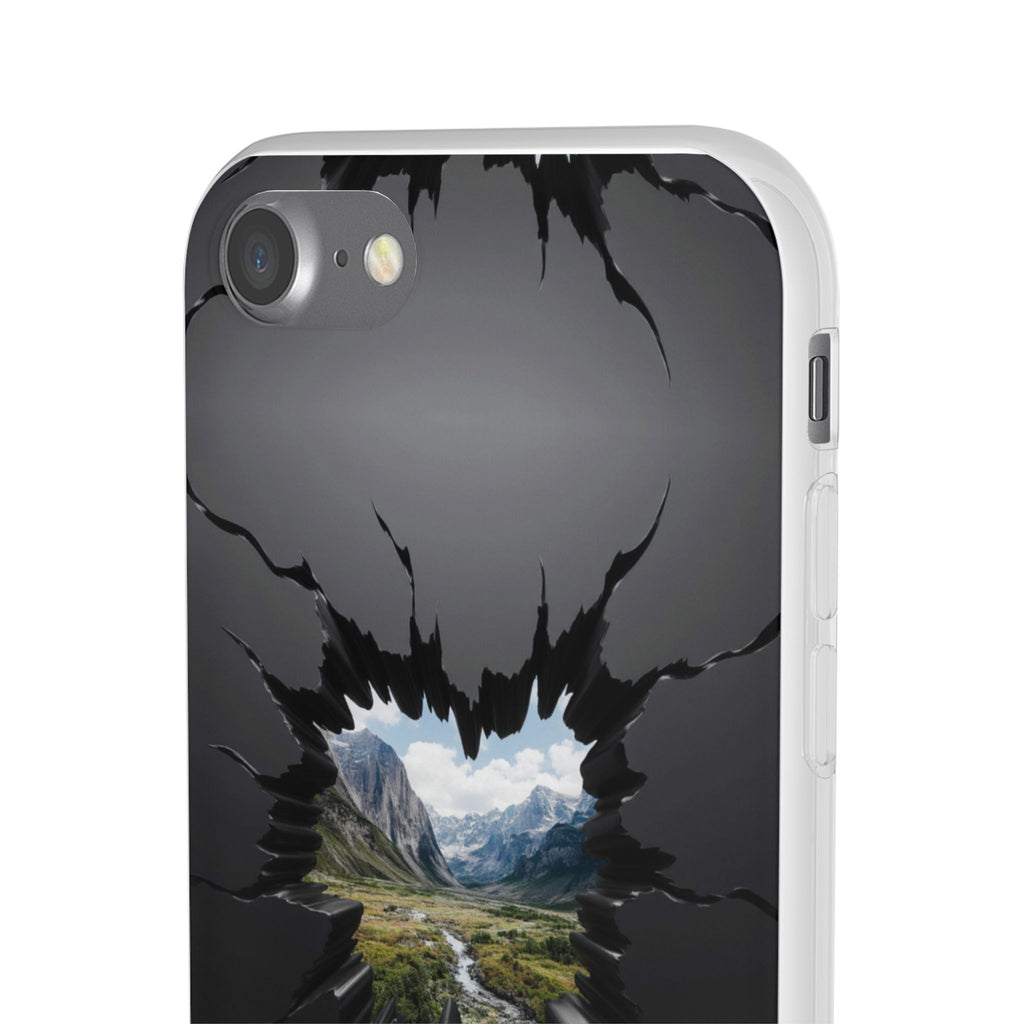Mystic Mountain Break-Out Window Phone Case - Surreal Art Flexi Case