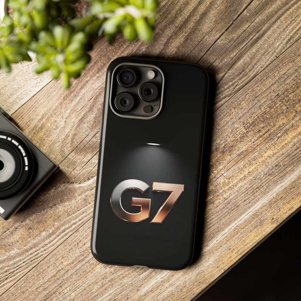 G7 Spotlight Tough Phone Case — Sleek Metallic Logo Protective Cover