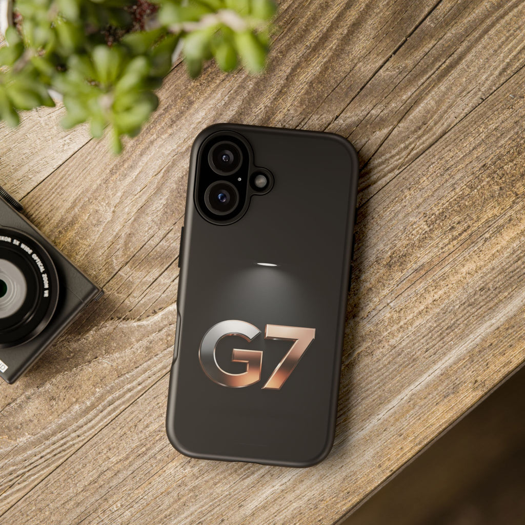 G7 Spotlight Tough Phone Case — Sleek Metallic Logo Protective Cover