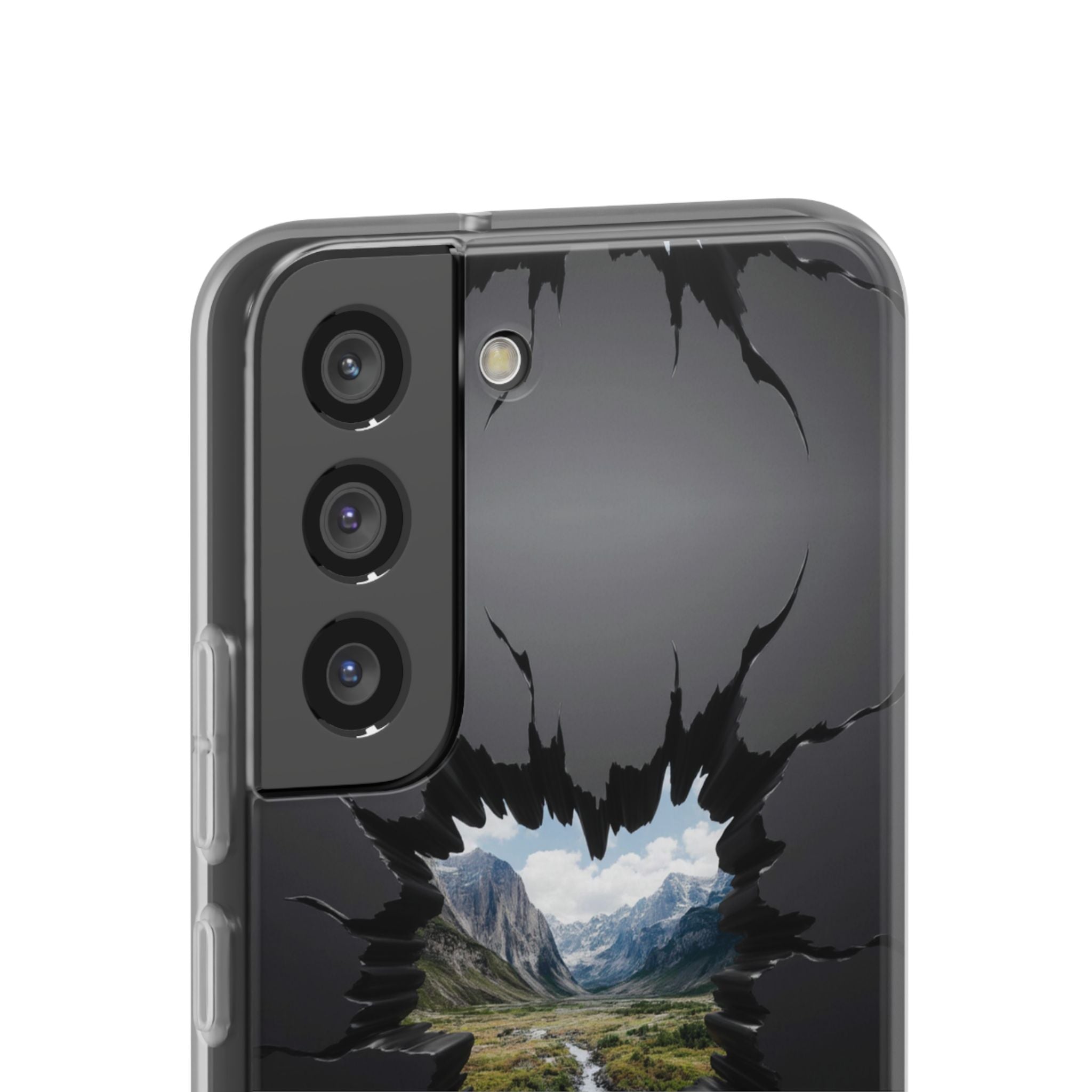 Mystic Mountain Break-Out Window Phone Case - Surreal Art Flexi Case