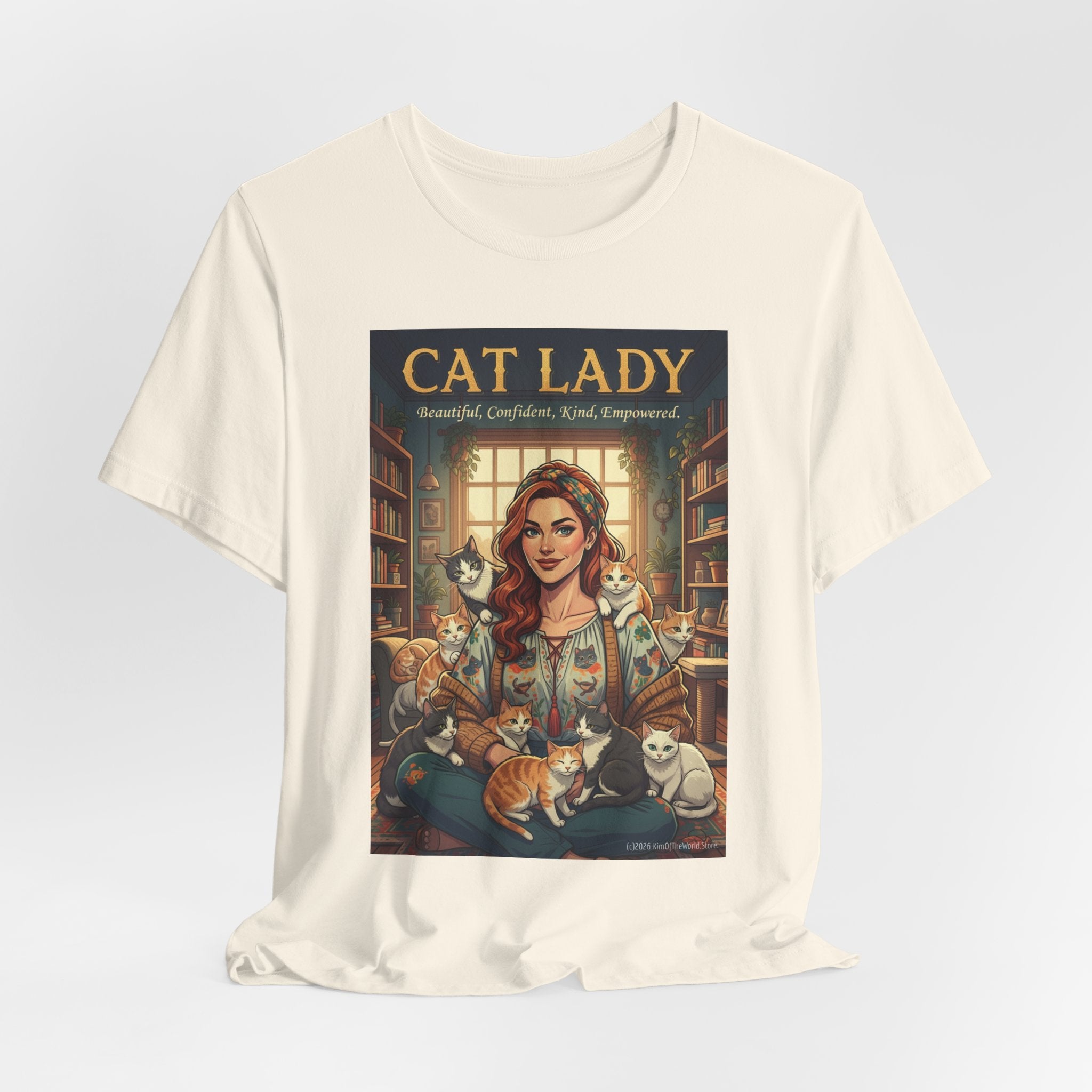 "Cat Lady - Empowered" Tee —   Cute Catgirl T-Shirt