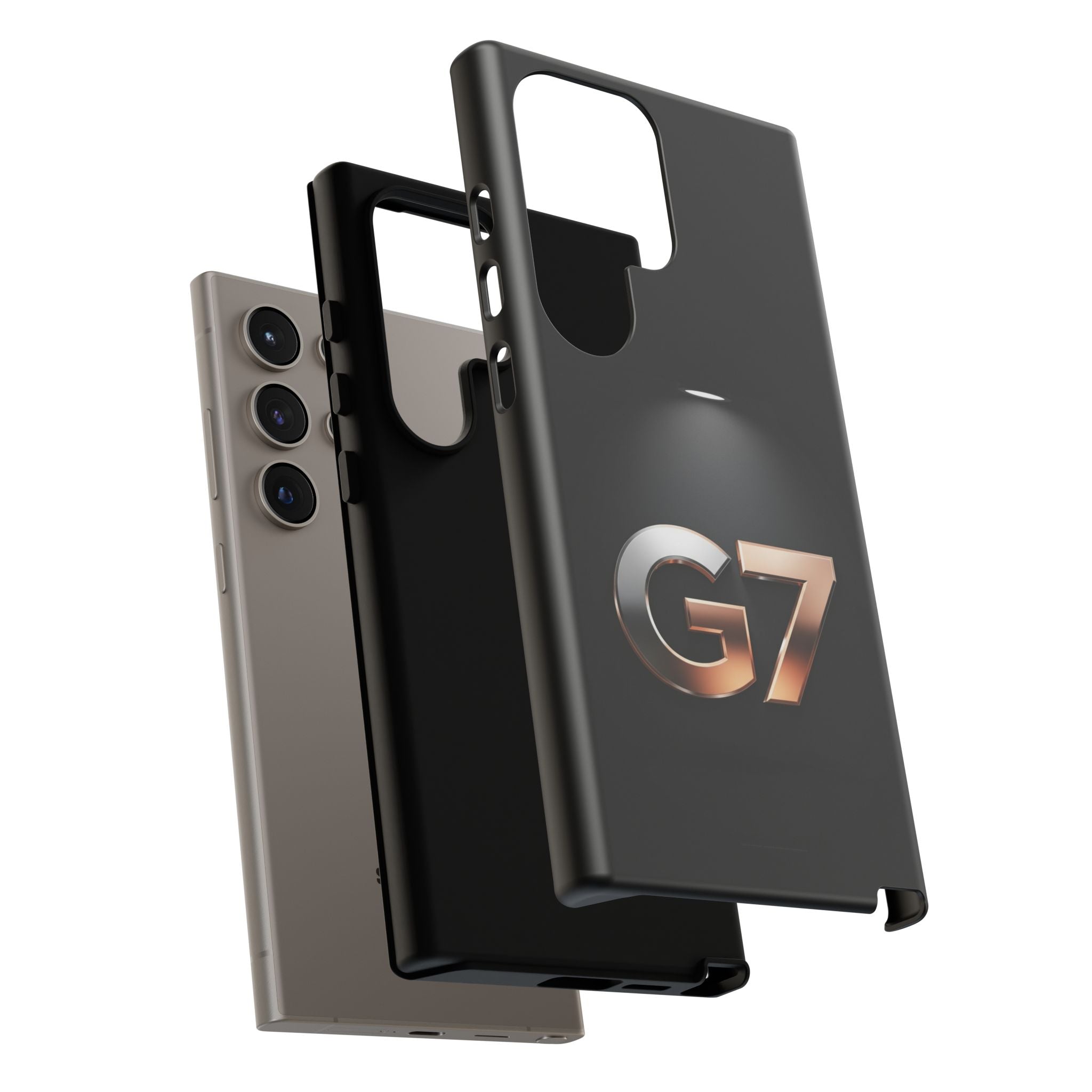 G7 Spotlight Tough Phone Case — Sleek Metallic Logo Protective Cover
