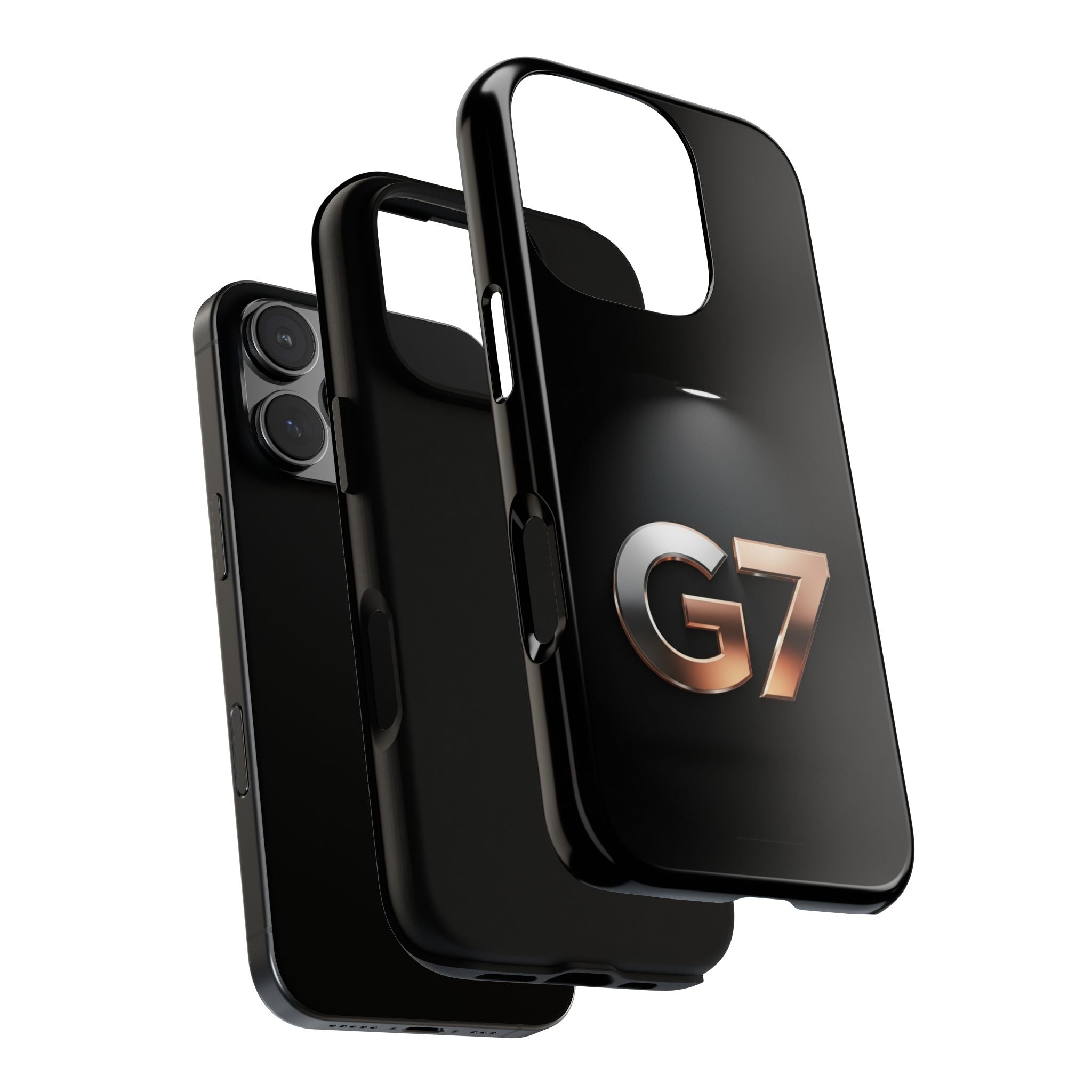 G7 Spotlight Tough Phone Case — Sleek Metallic Logo Protective Cover
