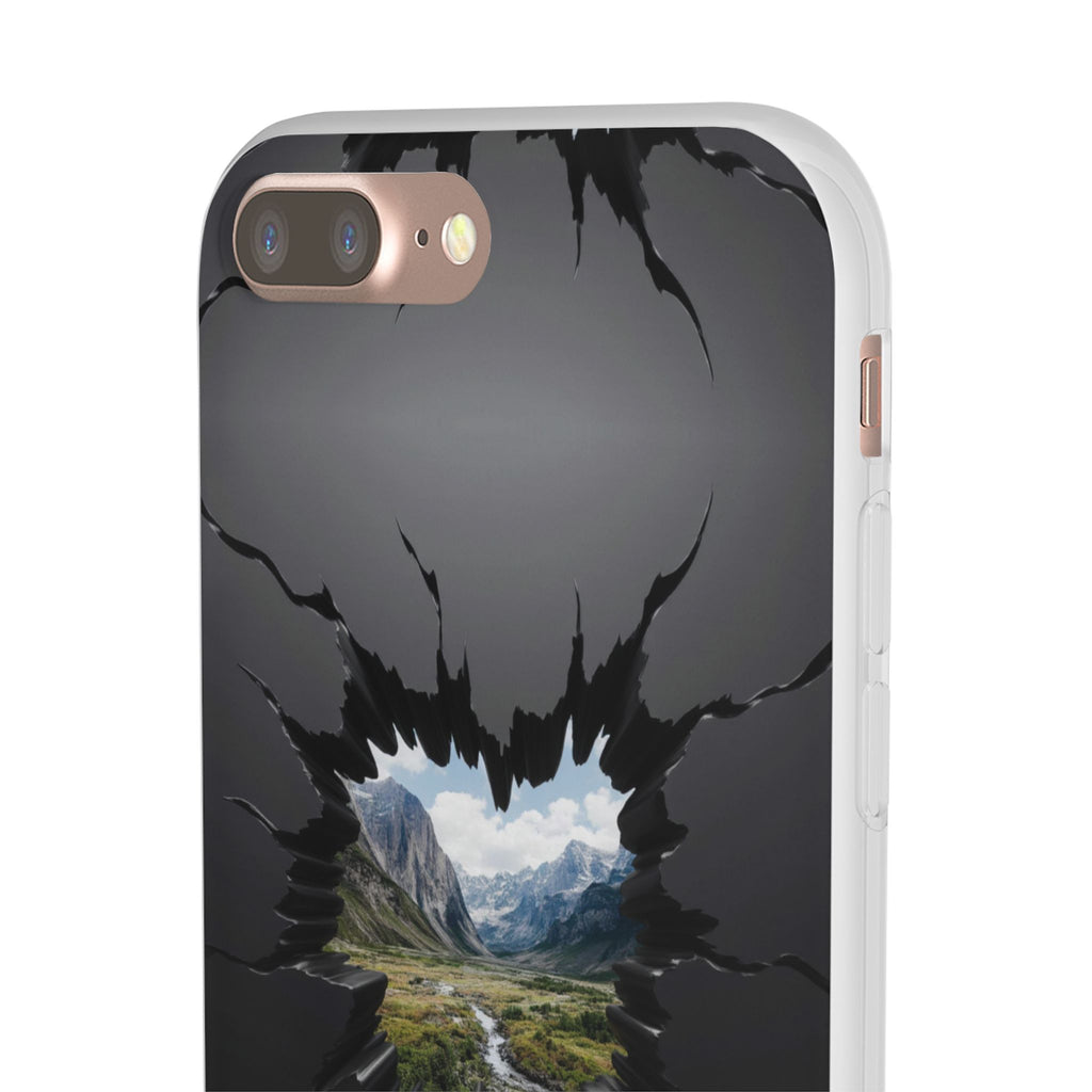 Mystic Mountain Break-Out Window Phone Case - Surreal Art Flexi Case
