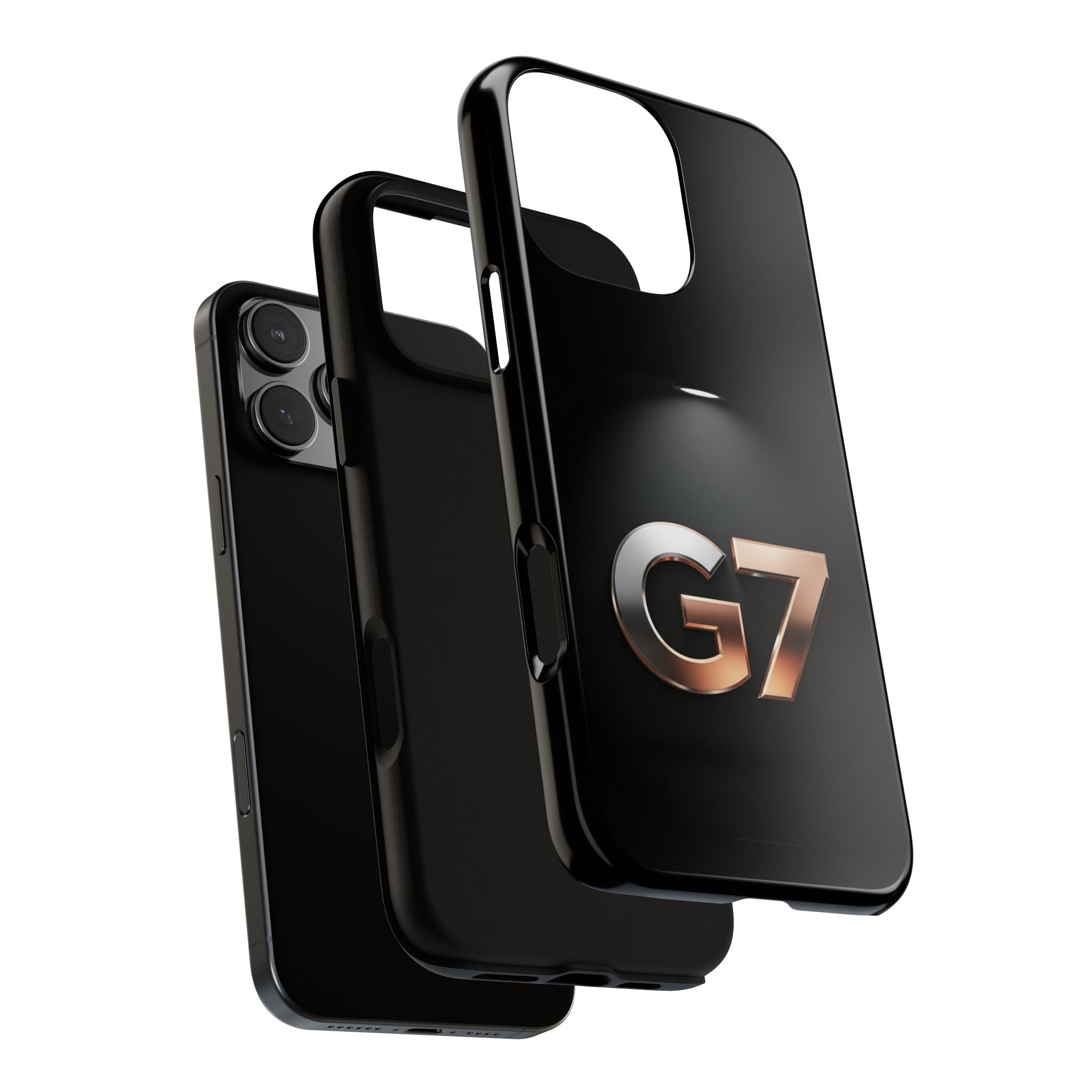 G7 Spotlight Tough Phone Case — Sleek Metallic Logo Protective Cover