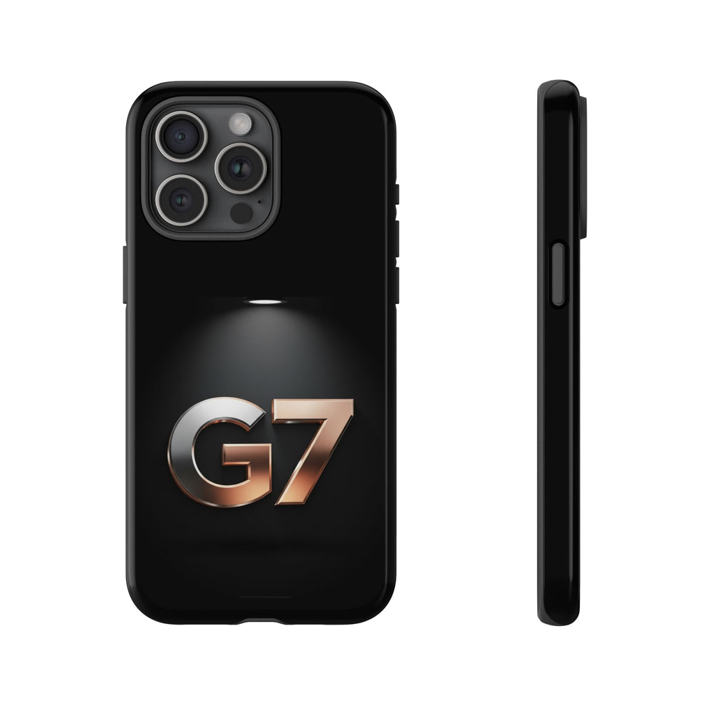 G7 Spotlight Tough Phone Case — Sleek Metallic Logo Protective Cover