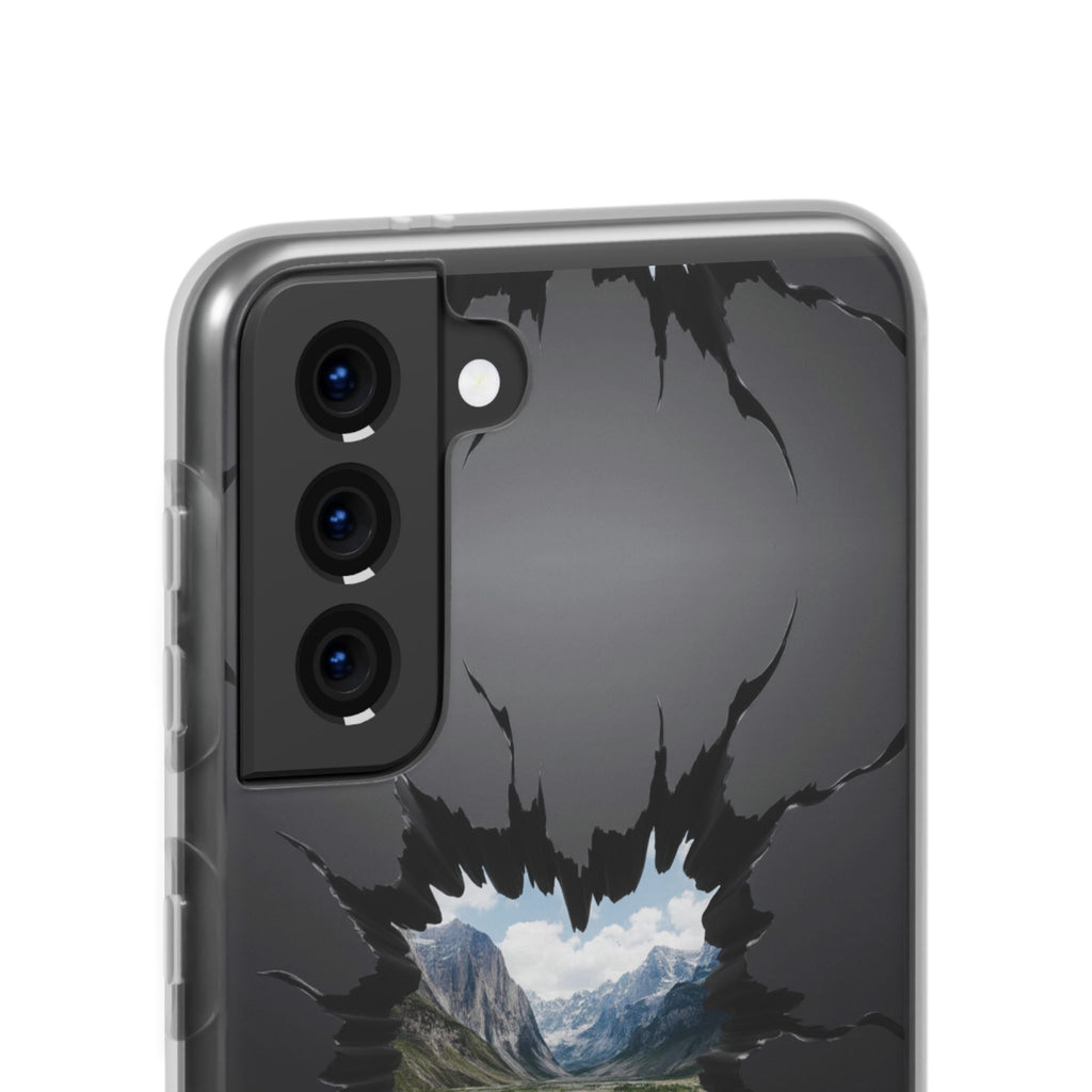 Mystic Mountain Break-Out Window Phone Case - Surreal Art Flexi Case