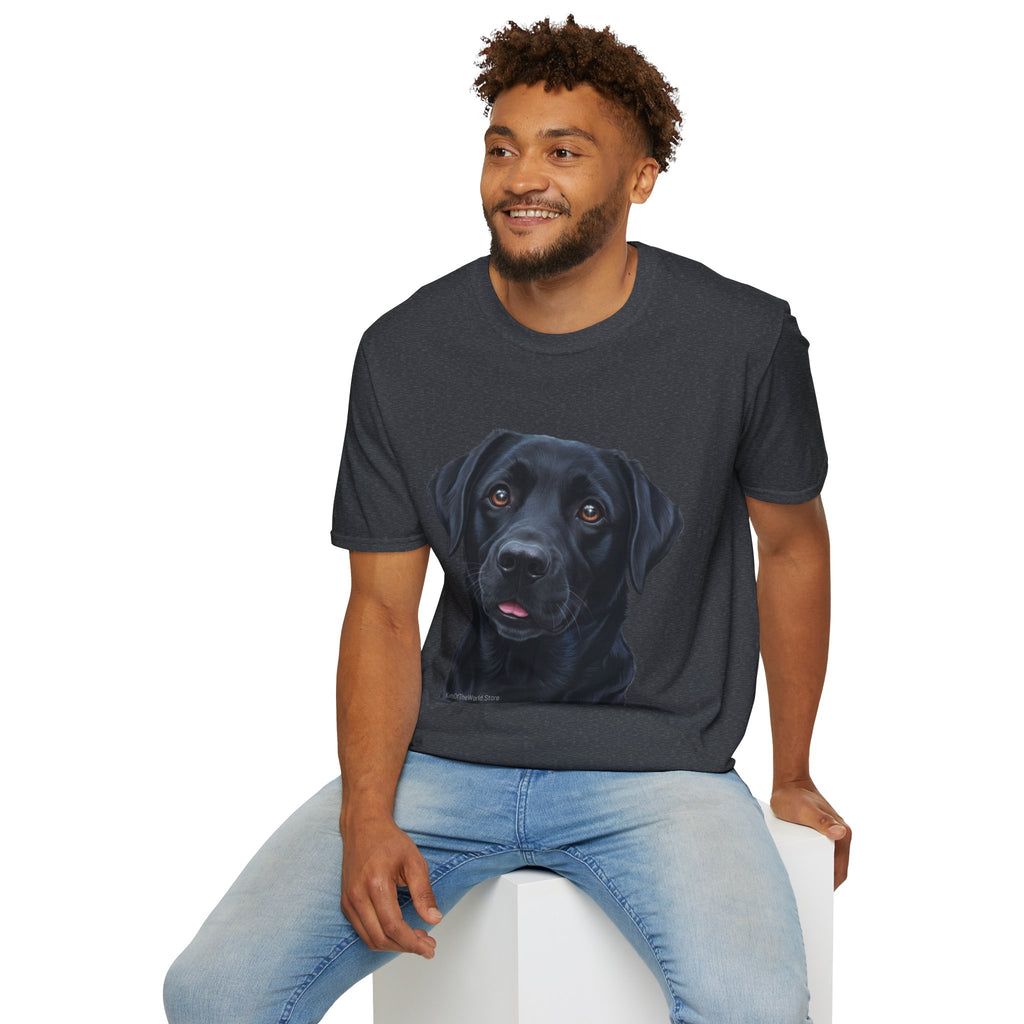 Black Labrador Retriever Dog Lab Parent Tee  - Softstyle T-Shirt