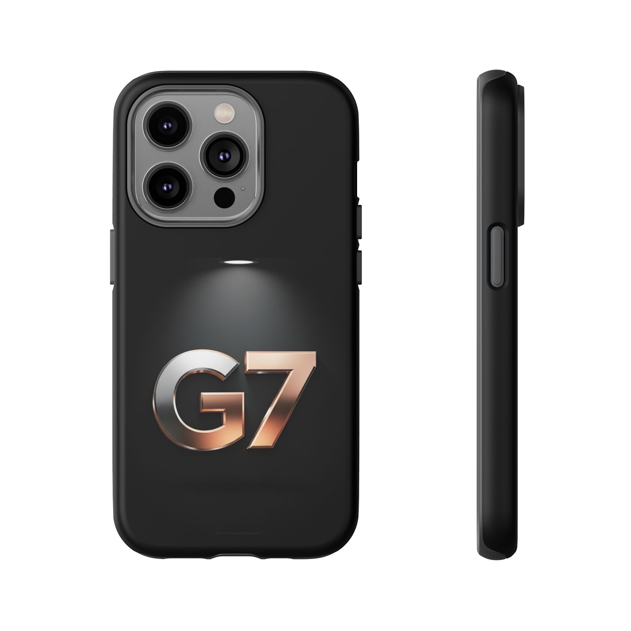 G7 Spotlight Tough Phone Case — Sleek Metallic Logo Protective Cover