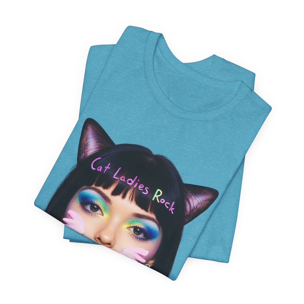 Cat Ladies Are Not A Phase Tee — 'Cat Ladies Rock - Change my Mind' Cute Catgirl T-Shirt