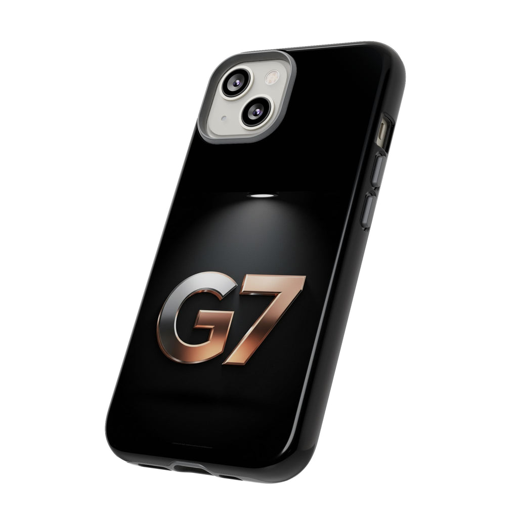 G7 Spotlight Tough Phone Case — Sleek Metallic Logo Protective Cover