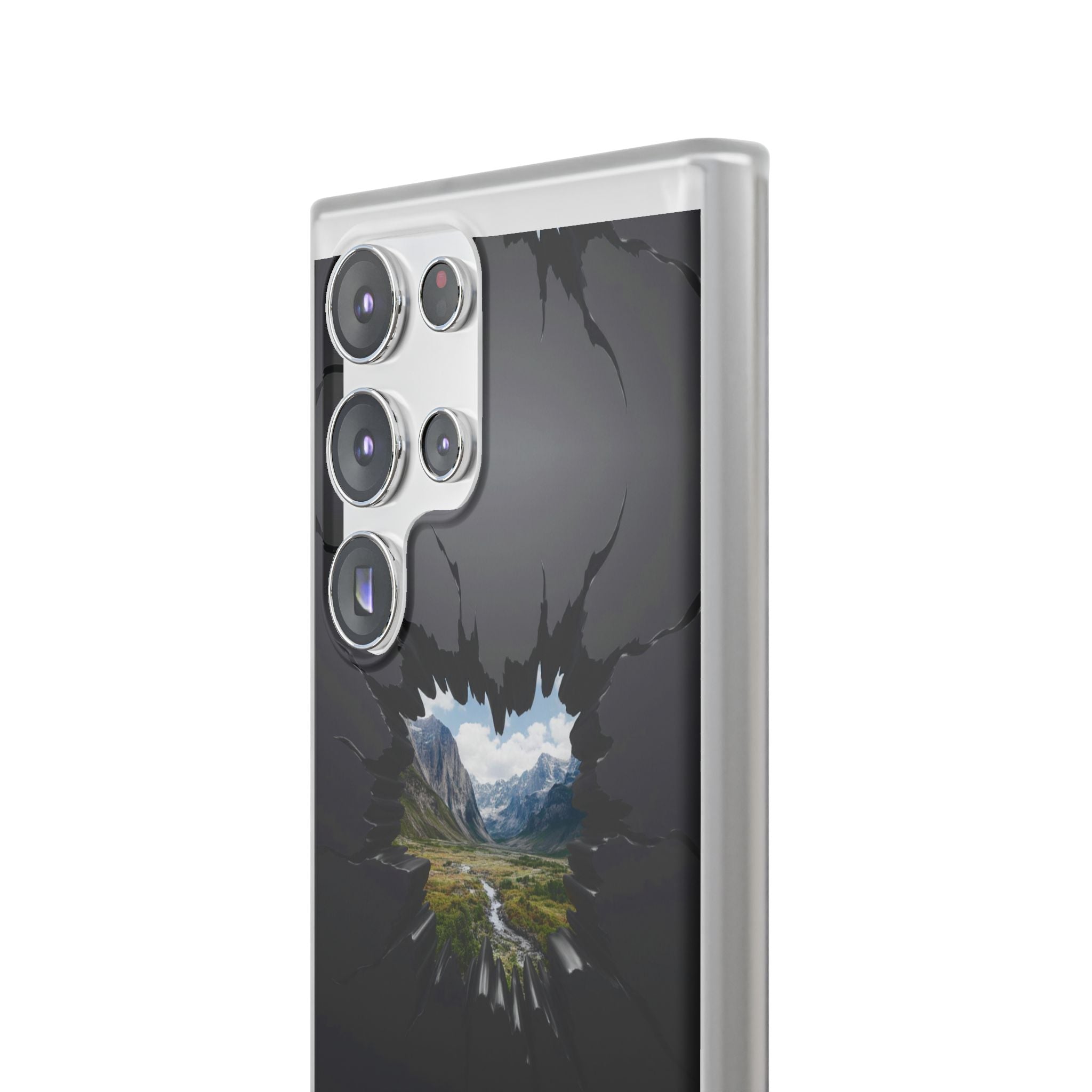 Mystic Mountain Break-Out Window Phone Case - Surreal Art Flexi Case