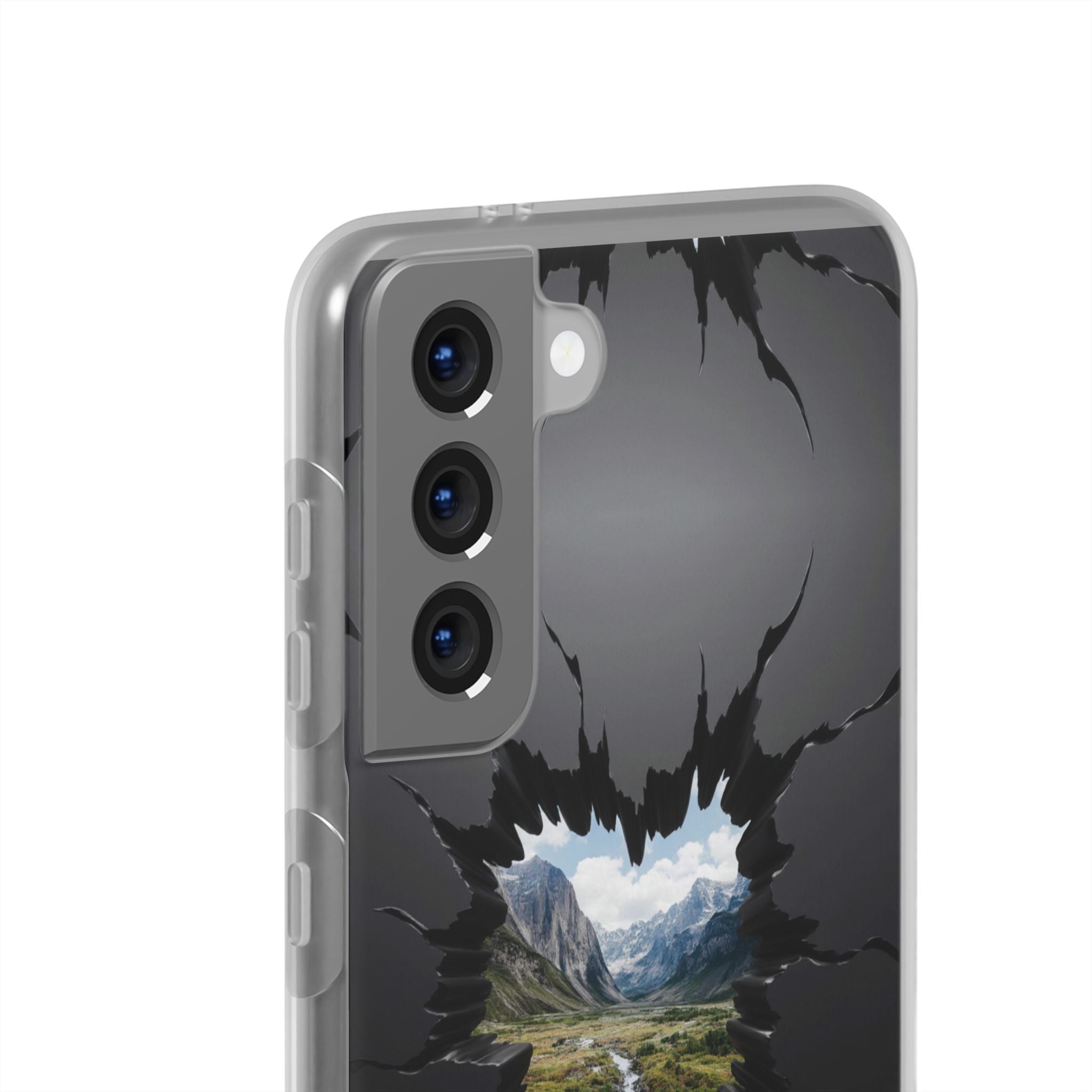 Mystic Mountain Break-Out Window Phone Case - Surreal Art Flexi Case