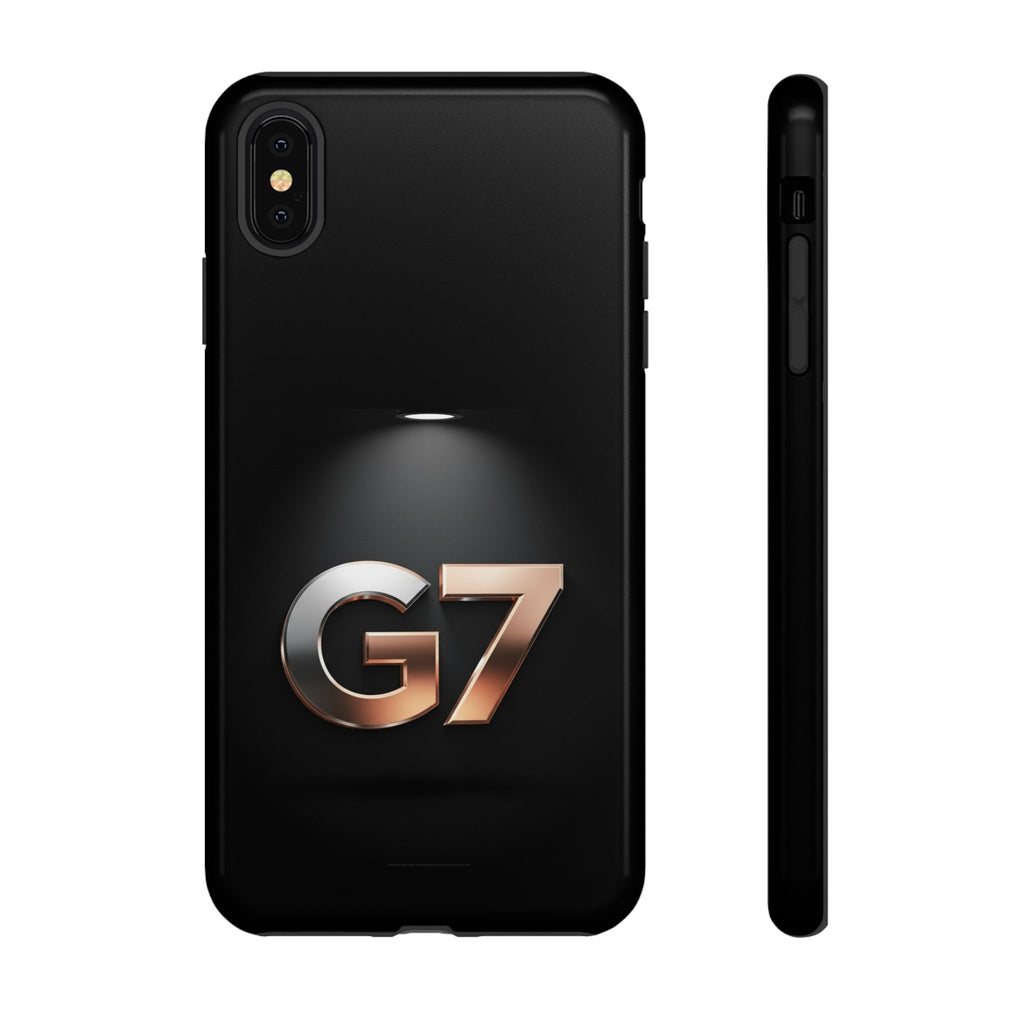 G7 Spotlight Tough Phone Case — Sleek Metallic Logo Protective Cover