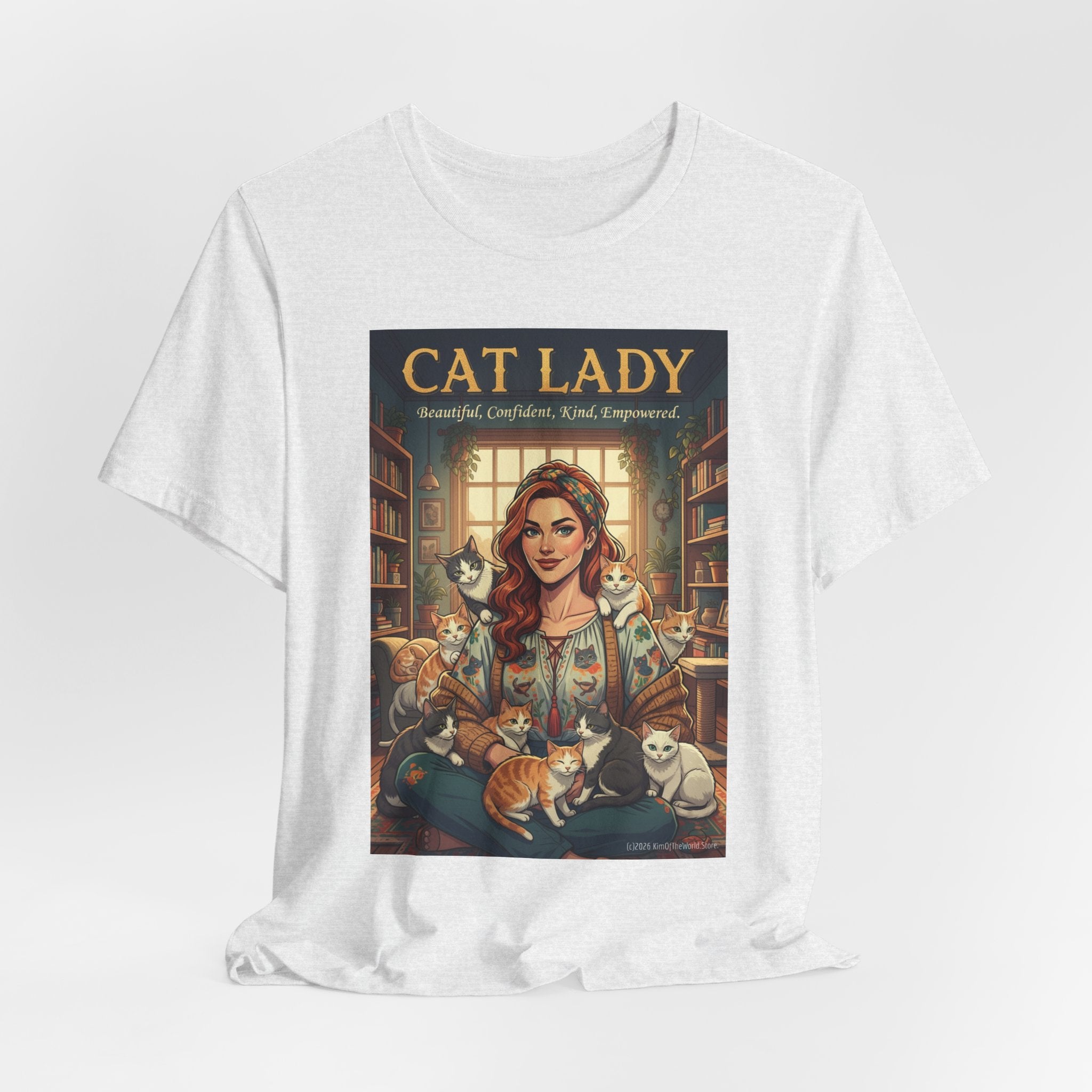 "Cat Lady - Empowered" Tee —   Cute Catgirl T-Shirt