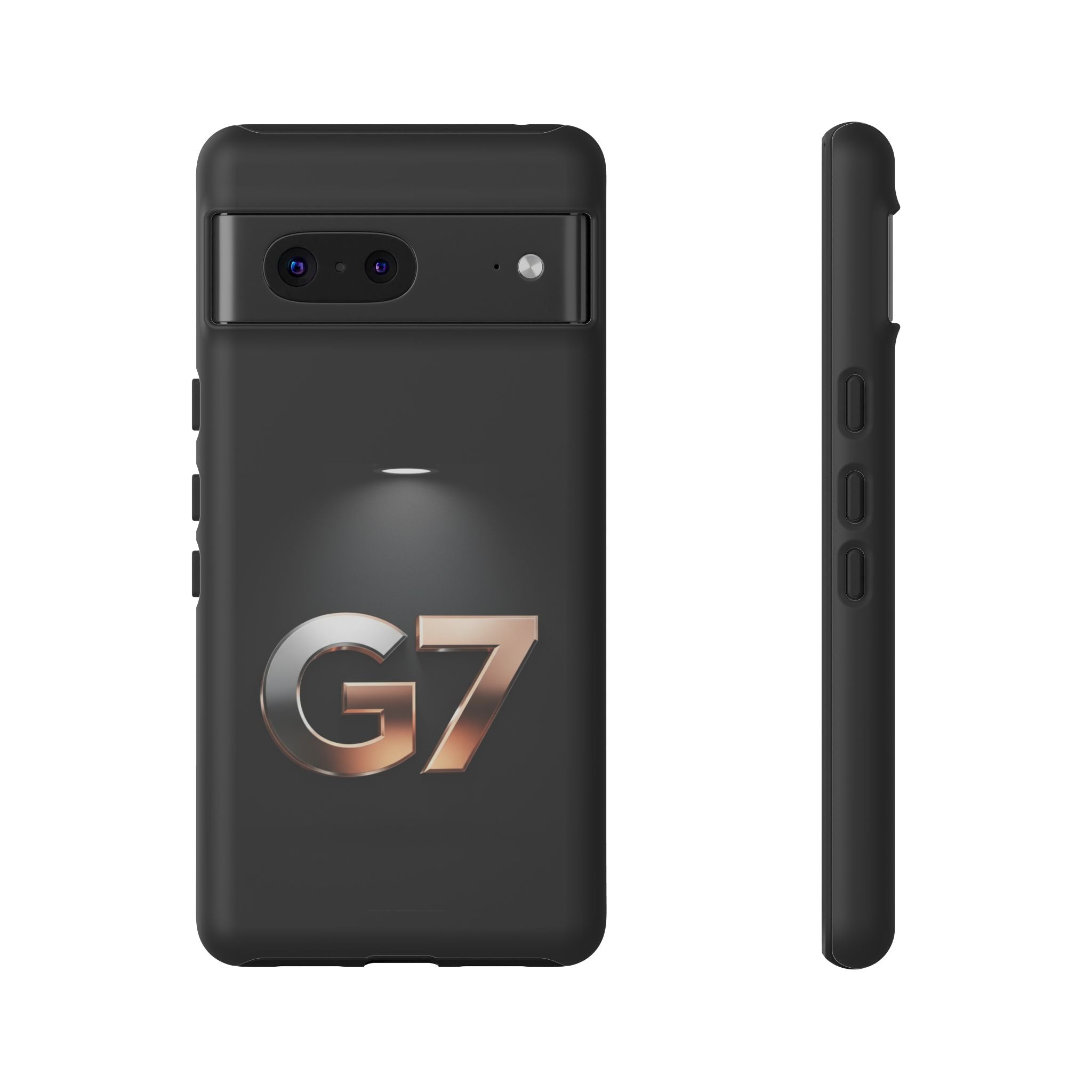 G7 Spotlight Tough Phone Case — Sleek Metallic Logo Protective Cover