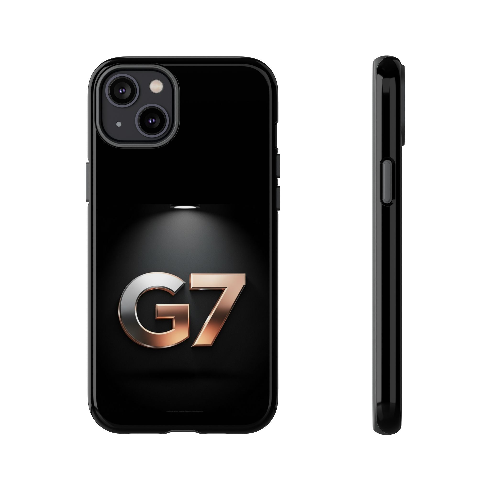 G7 Spotlight Tough Phone Case — Sleek Metallic Logo Protective Cover
