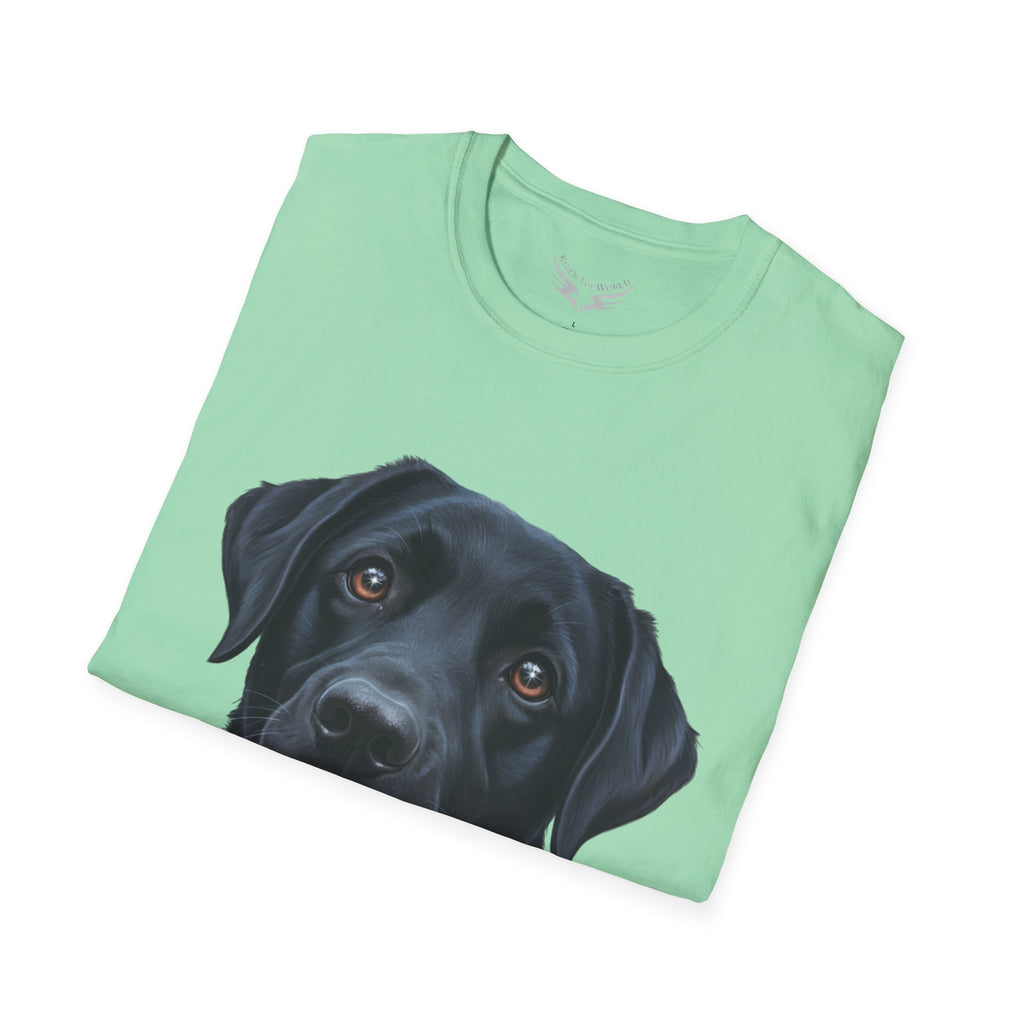 Black Labrador Retriever Dog Lab Parent Tee  - Softstyle T-Shirt