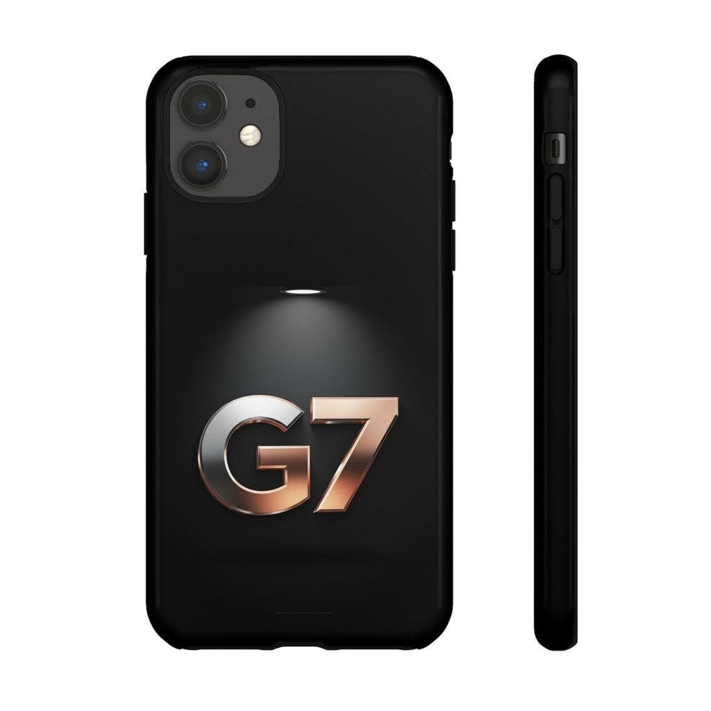 G7 Spotlight Tough Phone Case — Sleek Metallic Logo Protective Cover