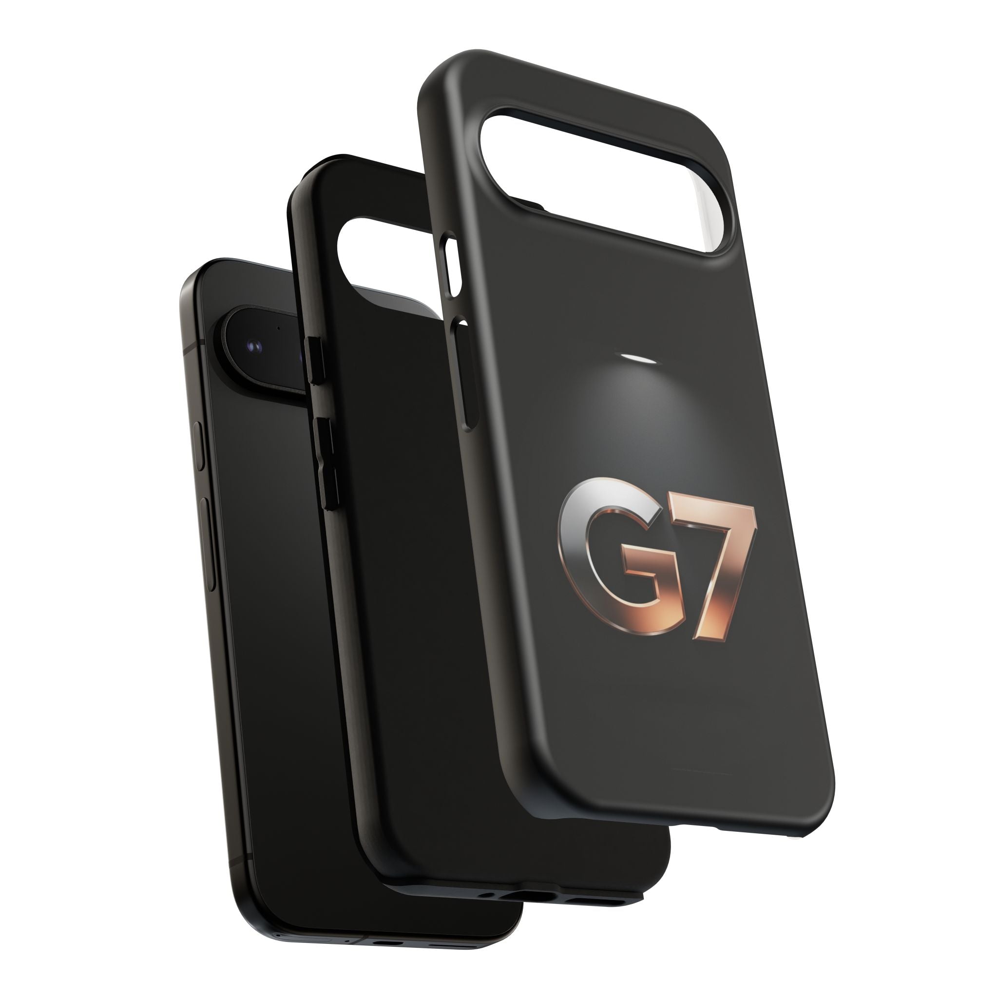 G7 Spotlight Tough Phone Case — Sleek Metallic Logo Protective Cover