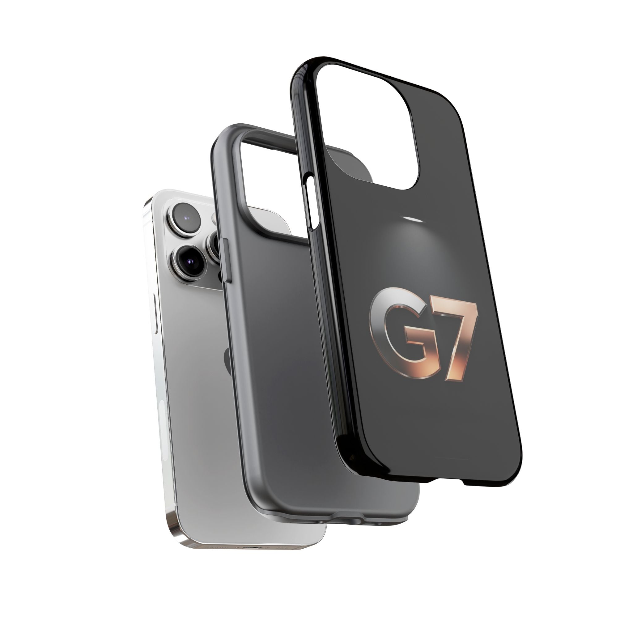G7 Spotlight Tough Phone Case — Sleek Metallic Logo Protective Cover