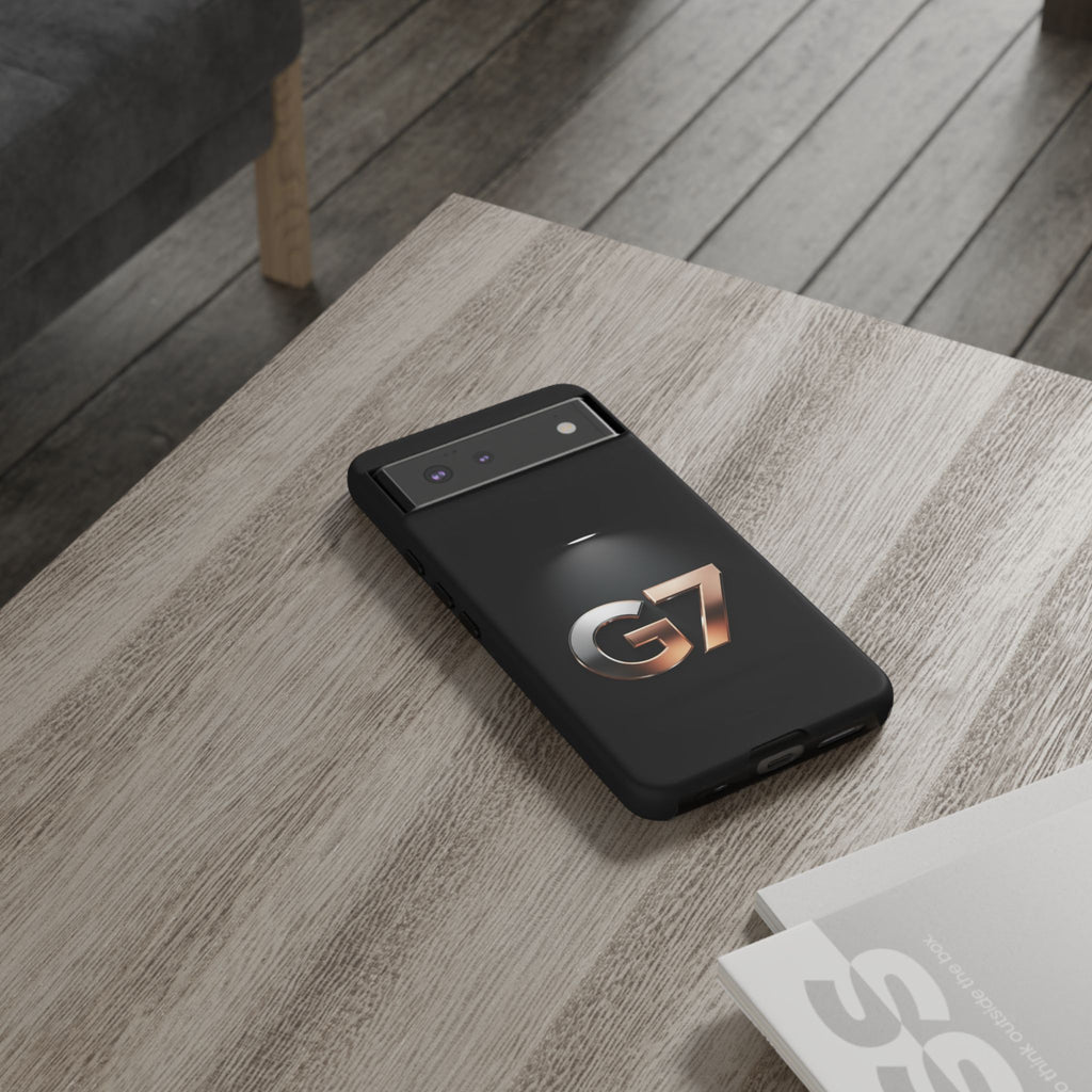 G7 Spotlight Tough Phone Case — Sleek Metallic Logo Protective Cover