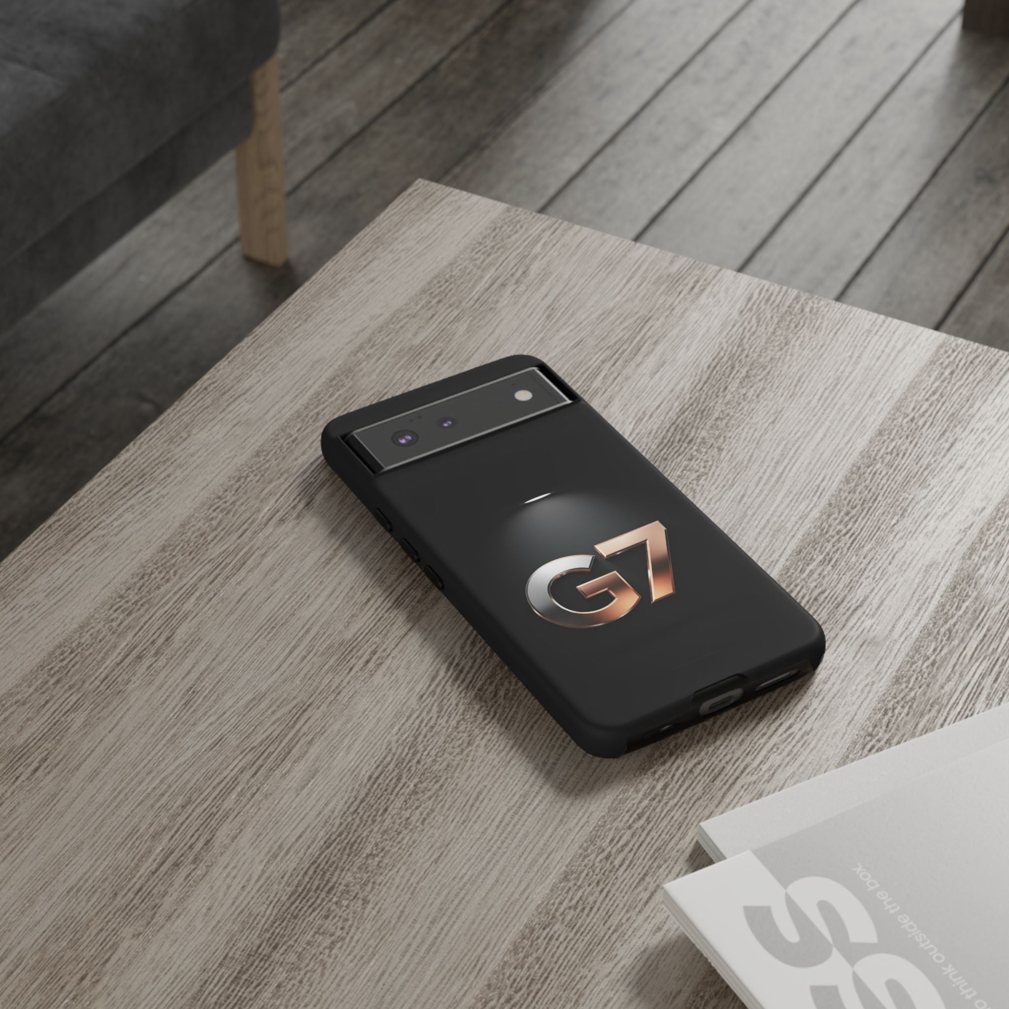 G7 Spotlight Tough Phone Case — Sleek Metallic Logo Protective Cover