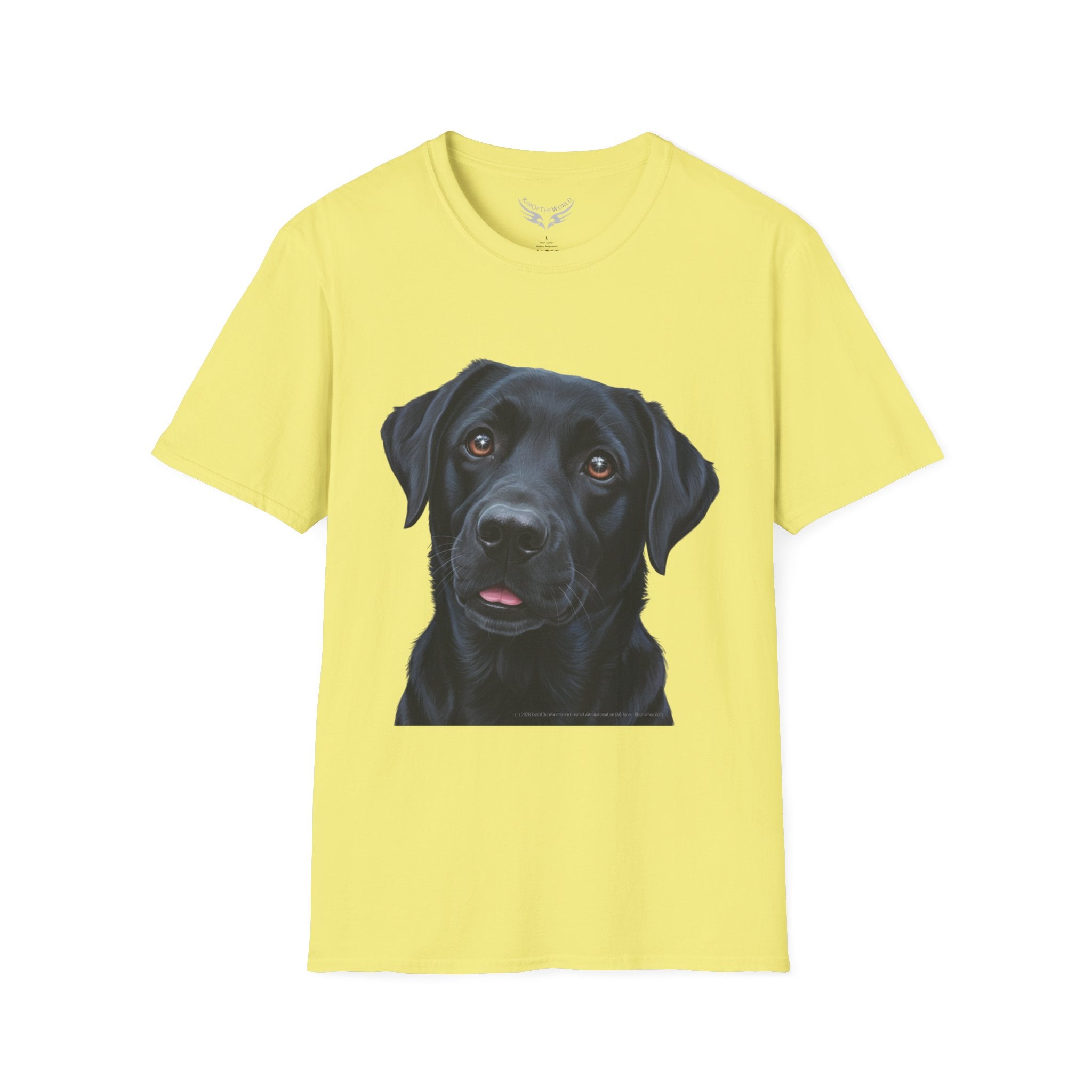 Black Labrador Retriever Dog Lab Parent Tee  - Softstyle T-Shirt